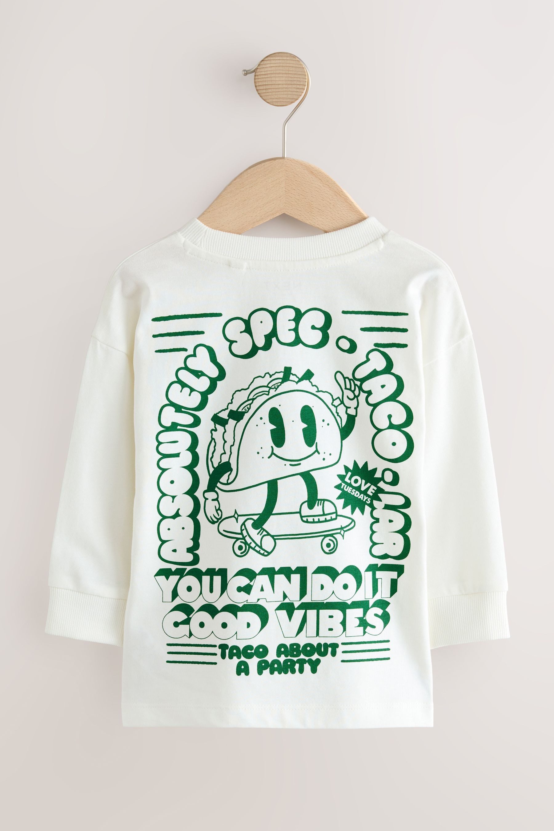 Next Langarmshirt Langarmshirt mit Rückenprint (1-tlg) günstig online kaufen