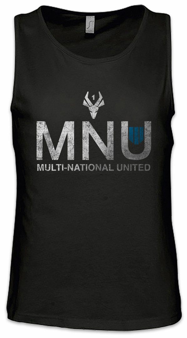 Urban Backwoods Tanktop Mnu Logo Ärmelloses T-Shirt District Multi-National 9 United Zeichen Nine Insignia Logo Company