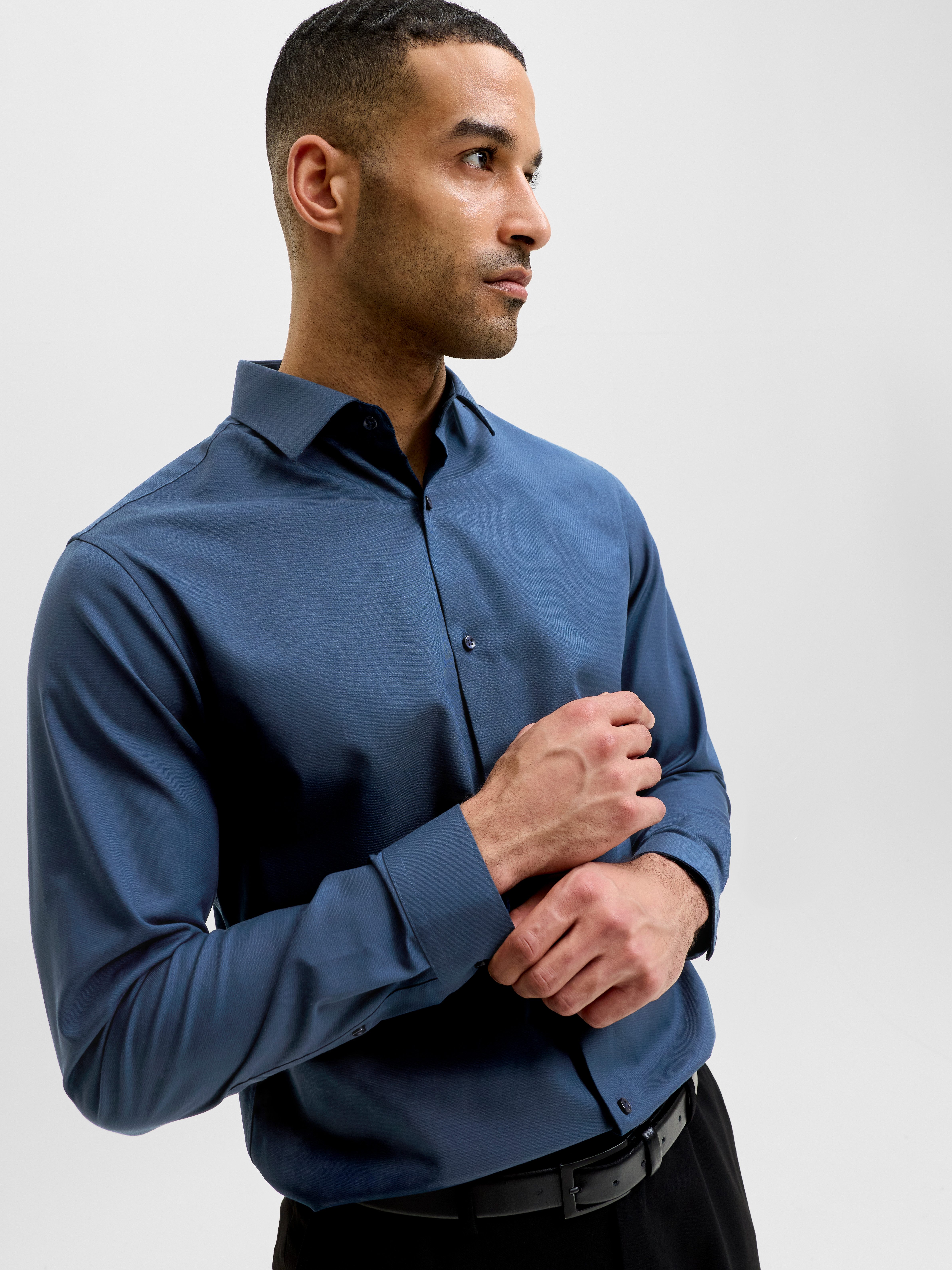 Jack & Jones Langarmhemd JPRBLAPARKER Slim Fit Hemd, atmungsaktiv, ideal für den Alltag Baumwolle, slim fit