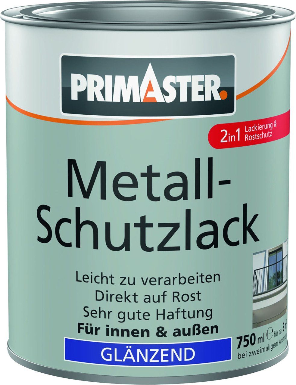 Primaster Metallschutzlack Primaster Metall-Schutzlack silber hochglänzend