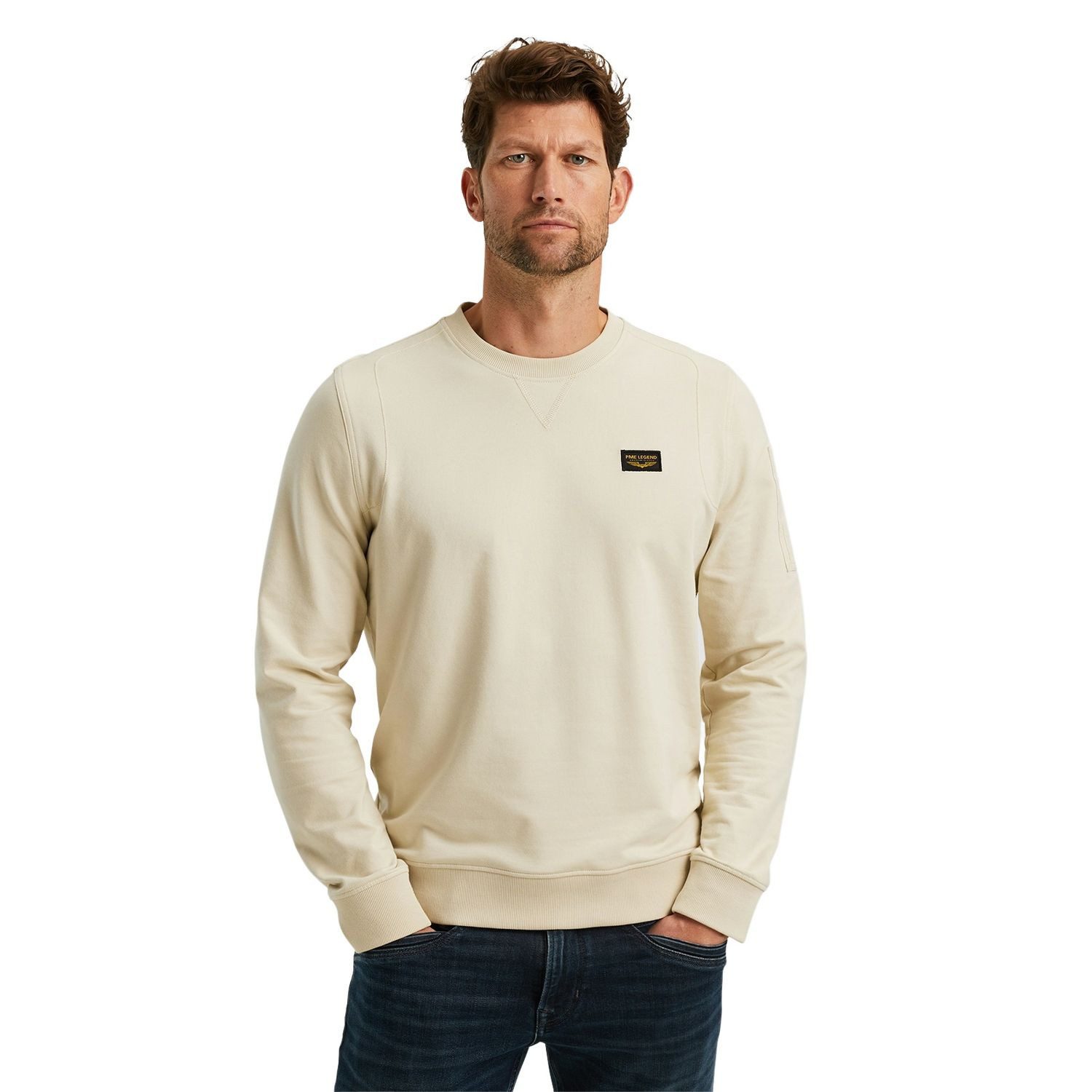 PME LEGEND Sweatshirt CREWNECK AMERICAN CLASSIC aus Baumwollmix