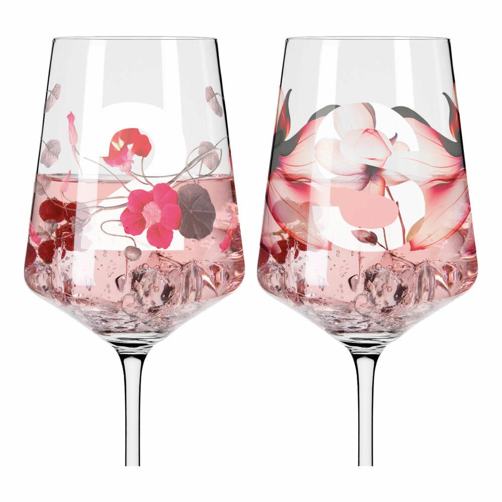Ritzenhoff Aperitifglas Sommersonett Sprizz 2er-Set 002, 2-tlg., Kristallglas, Made in Germany
