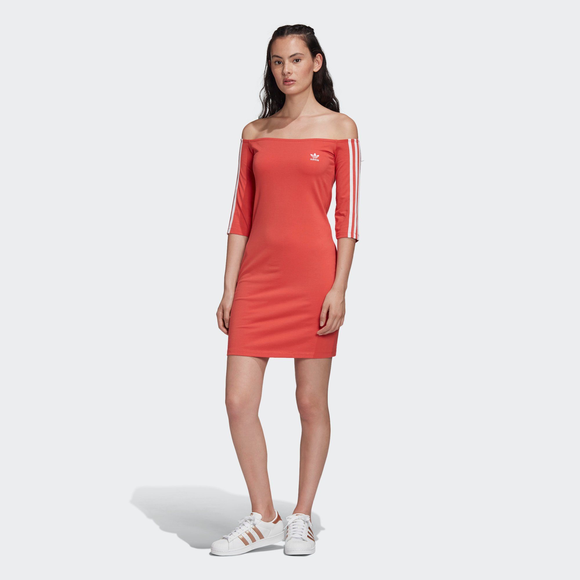 adidas Originals Shirtkleid »Off-the-Shoulder Kleid ...