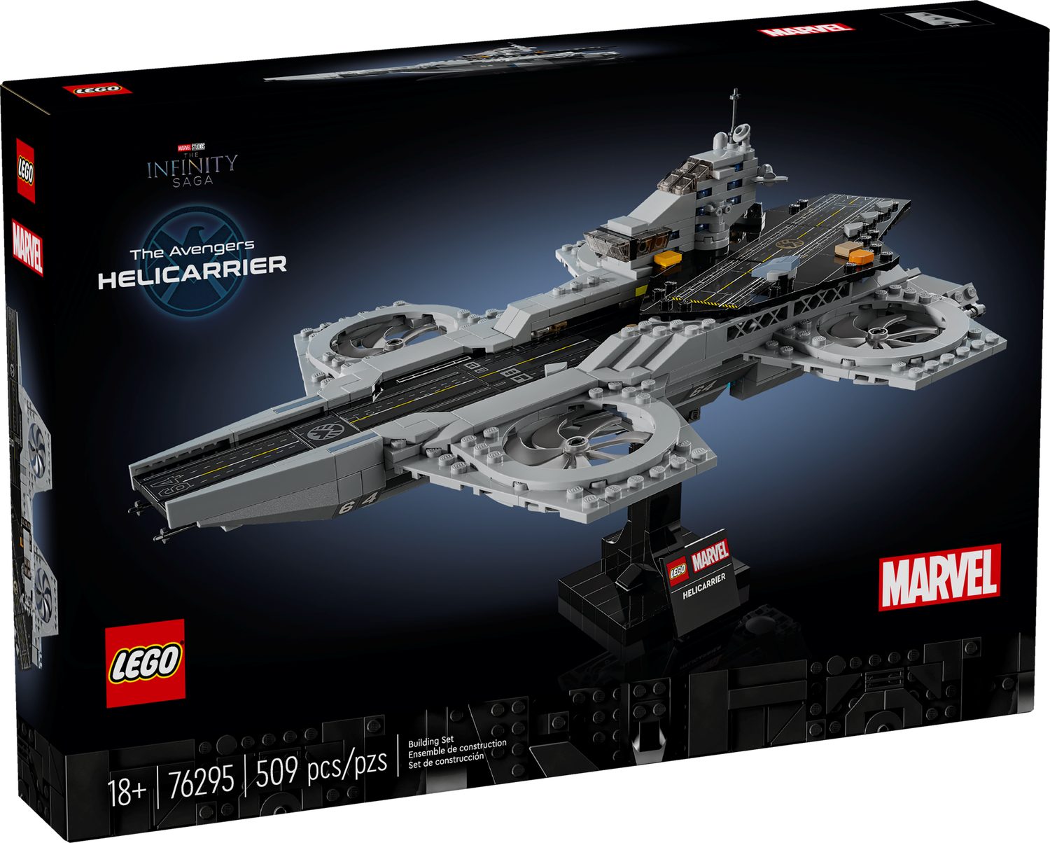 LEGO® Marvel 76295 Helicarrier der Avengers Spielbausteine, (Set, 509 St., Set)