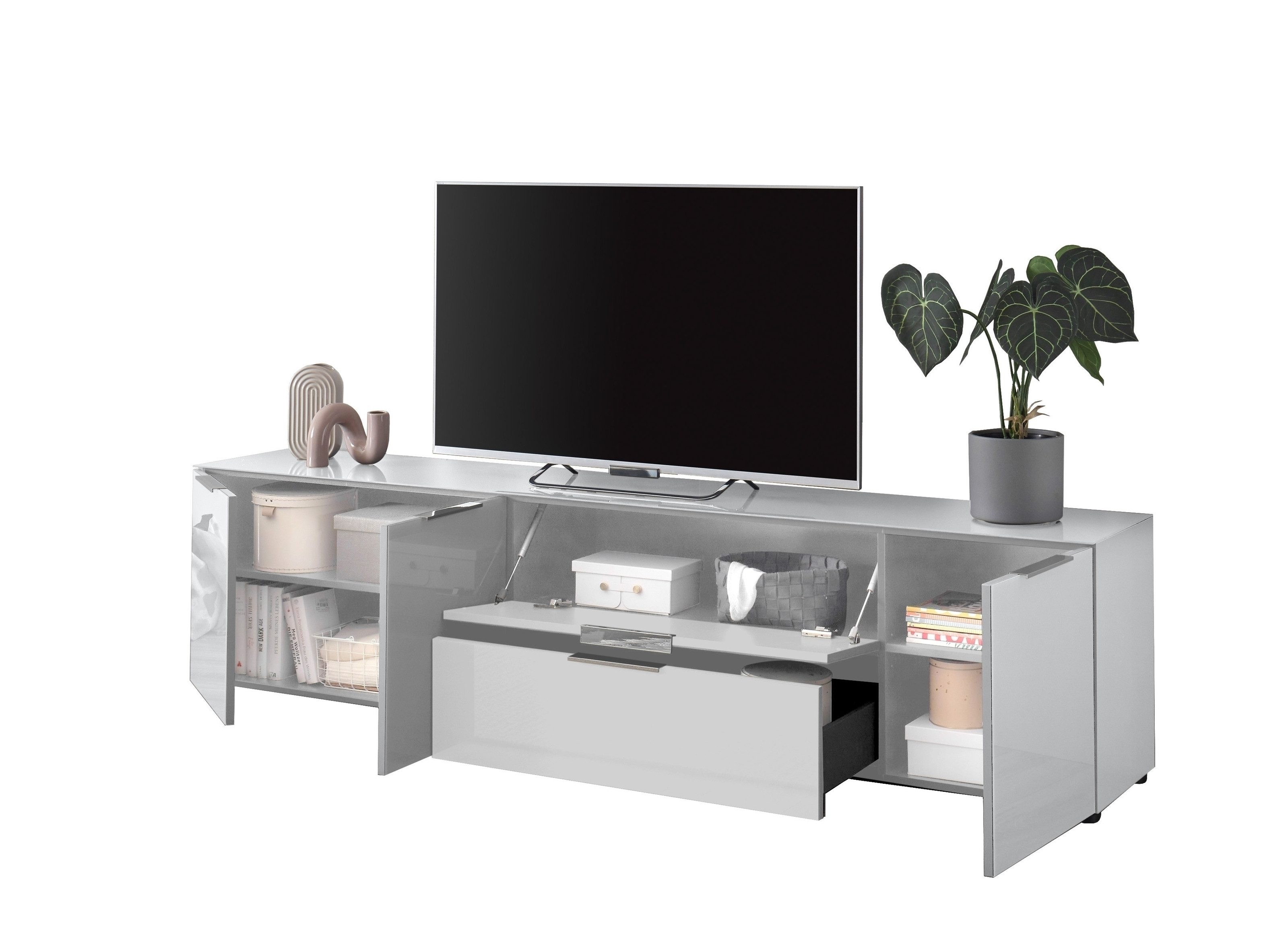 Bega Consult Lowboard in Weiß, - 226x55x40 cm (BxHxT)