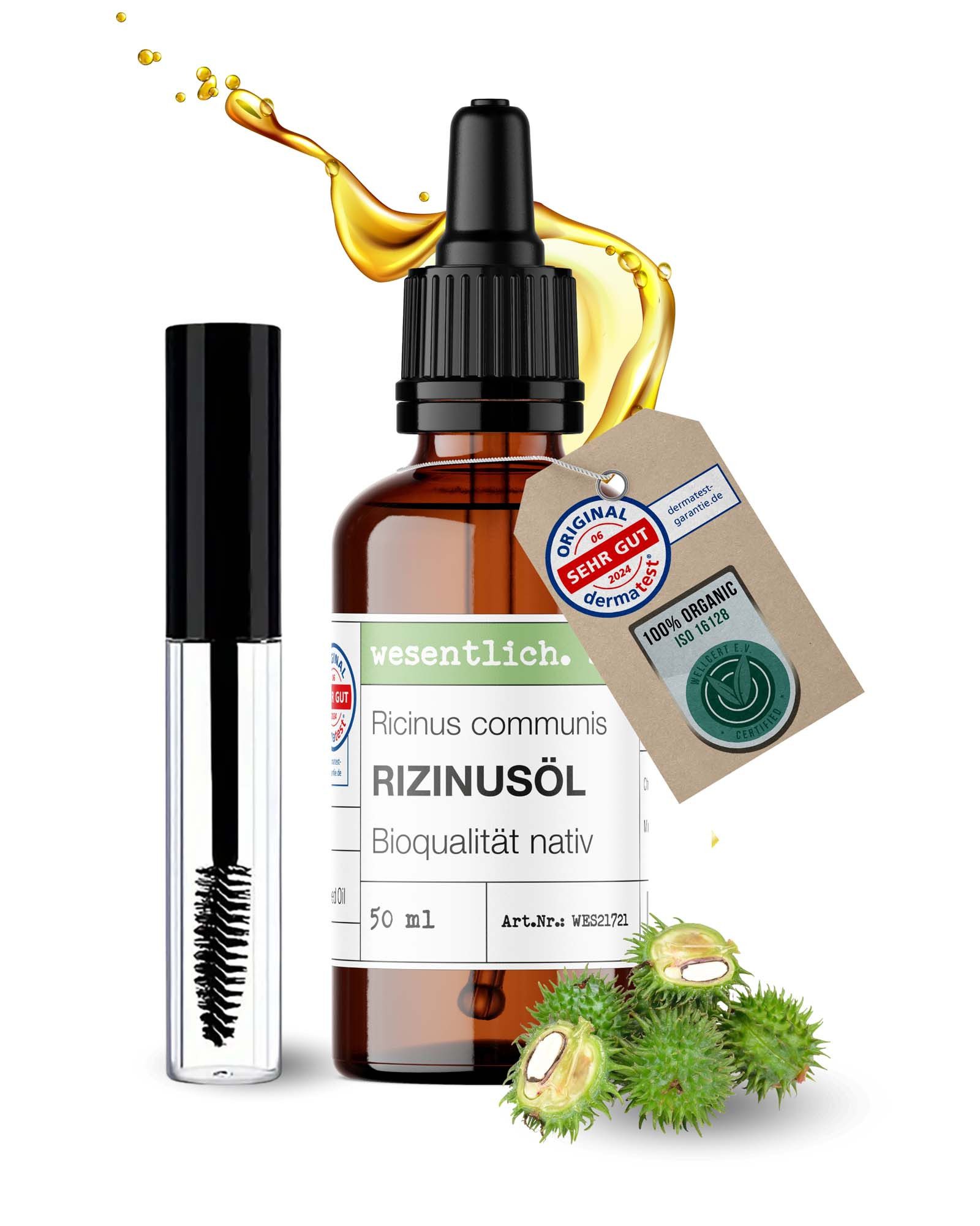 wesentlich. Körperöl Rizinusöl BIO kaltgepresst (50ml) von wesentlich.