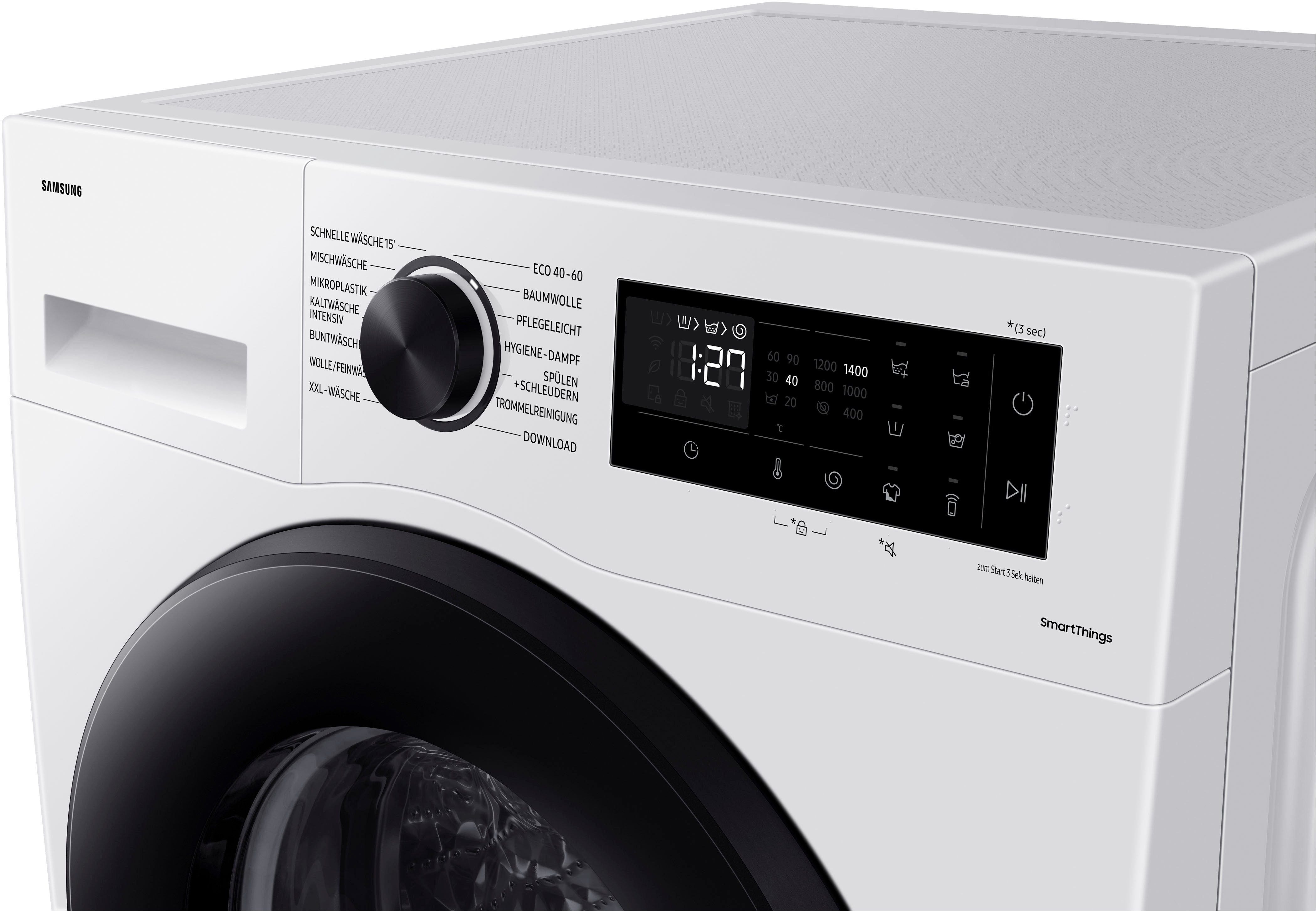 Samsung Waschmaschine WW5000C WW8ECGC04AAE, 8 kg, 1400 U/min – Bild 3 von 5