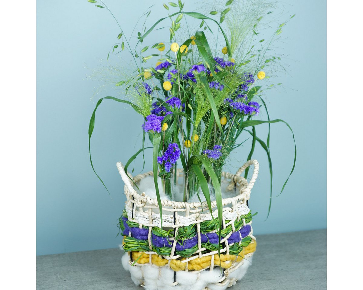 Thumbnail - STYLIT by Lehner Wolle Filzband Decorative Felt Cord Flausch Mirabell in Sunflower Yellow 25m for