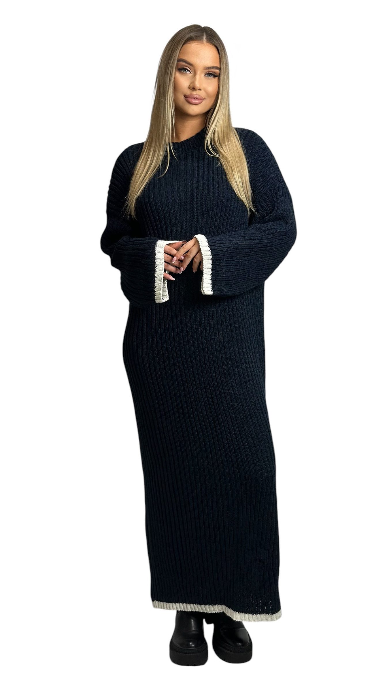 Mississhop Strickkleid Strickkleid Kleid gestrickt lang günstig online kaufen