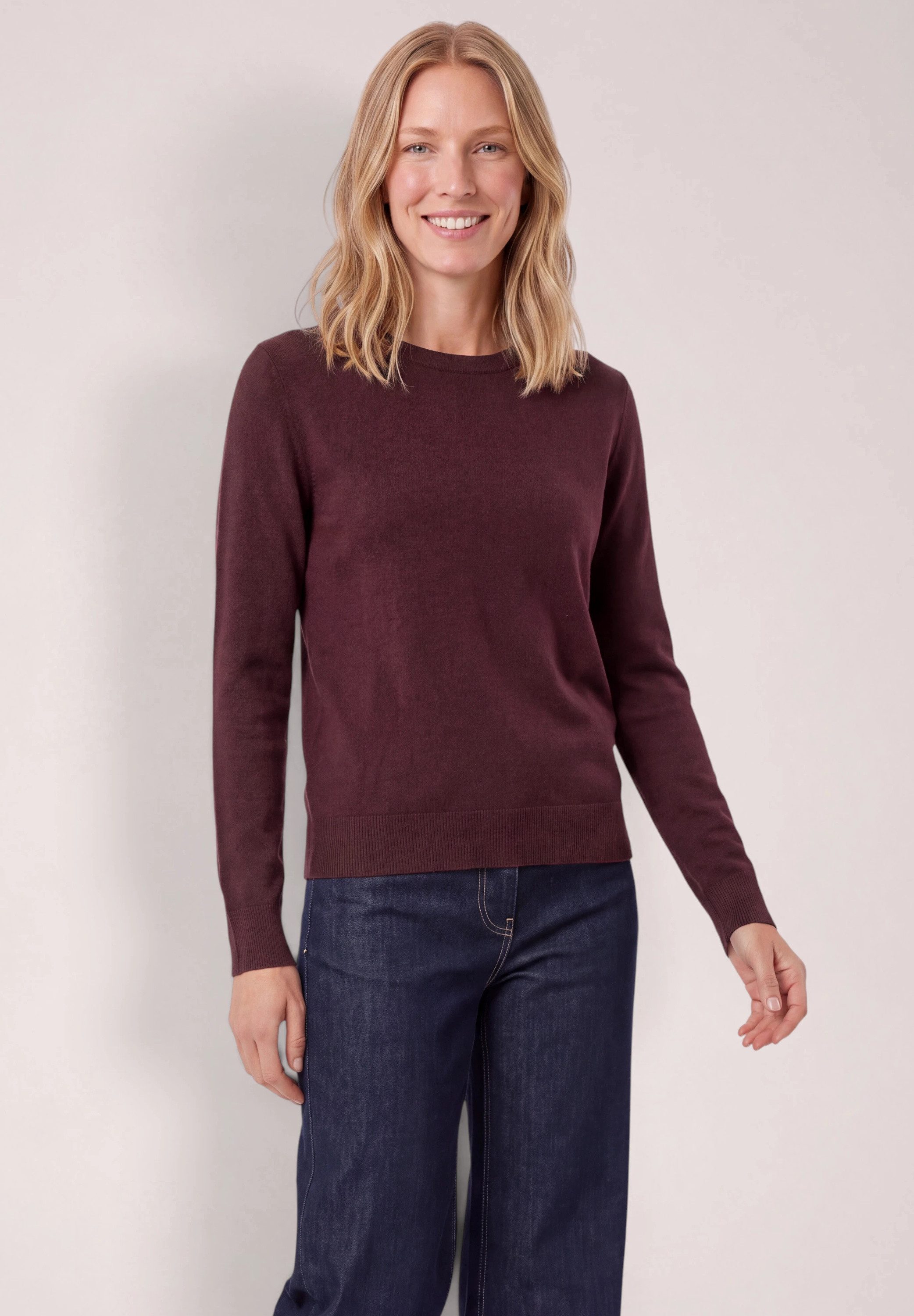 CECIL Strickpullover im angenehmen Materialmix