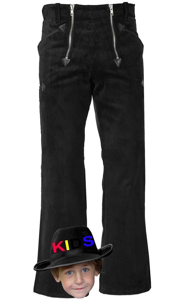 JOB Cordhose Kinder Zunfthose Trenkercord schwarz mit Schlag
