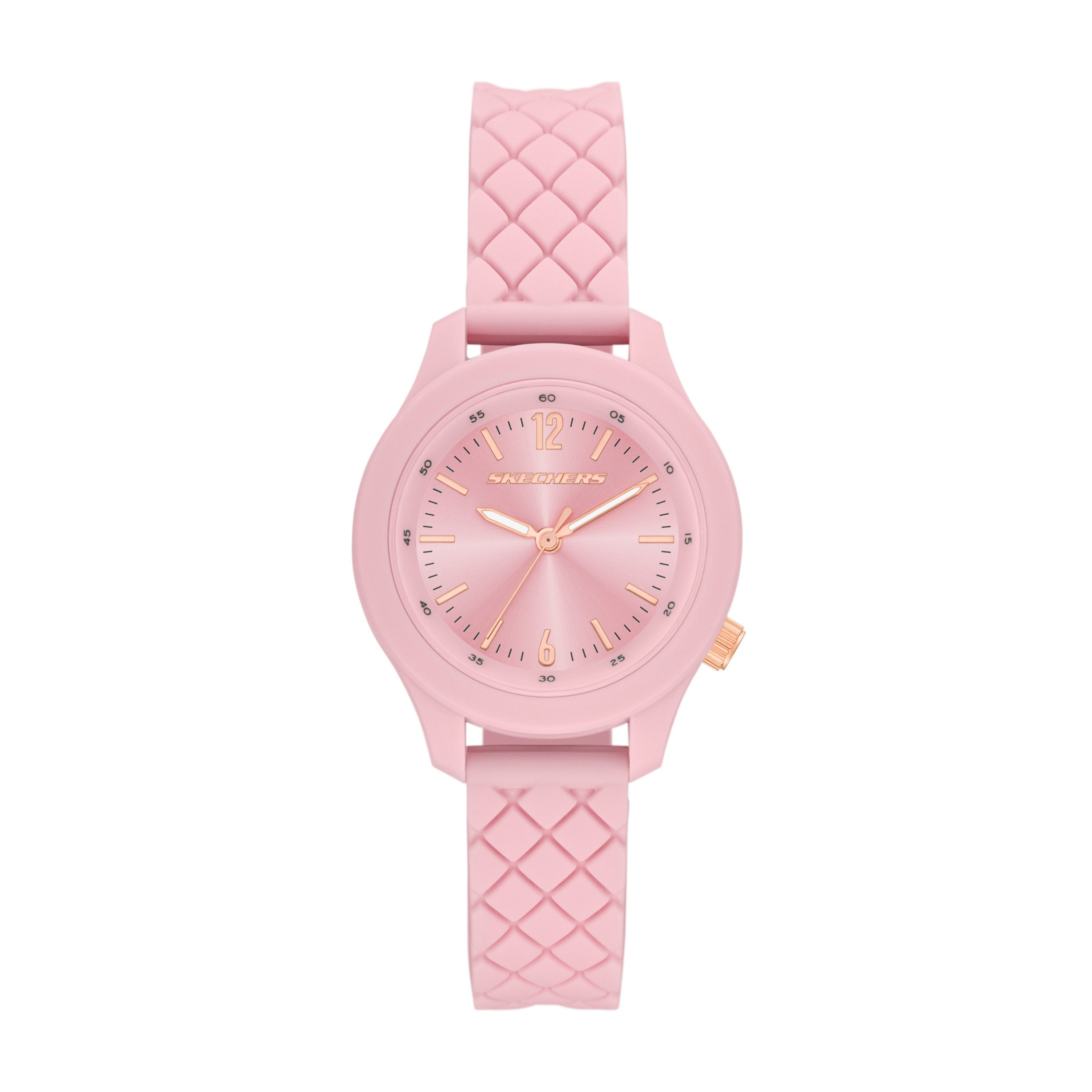 Skechers Quarzuhr Bayley SR6387, Armbanduhr, Damenuhr, Silikonarmband, analog