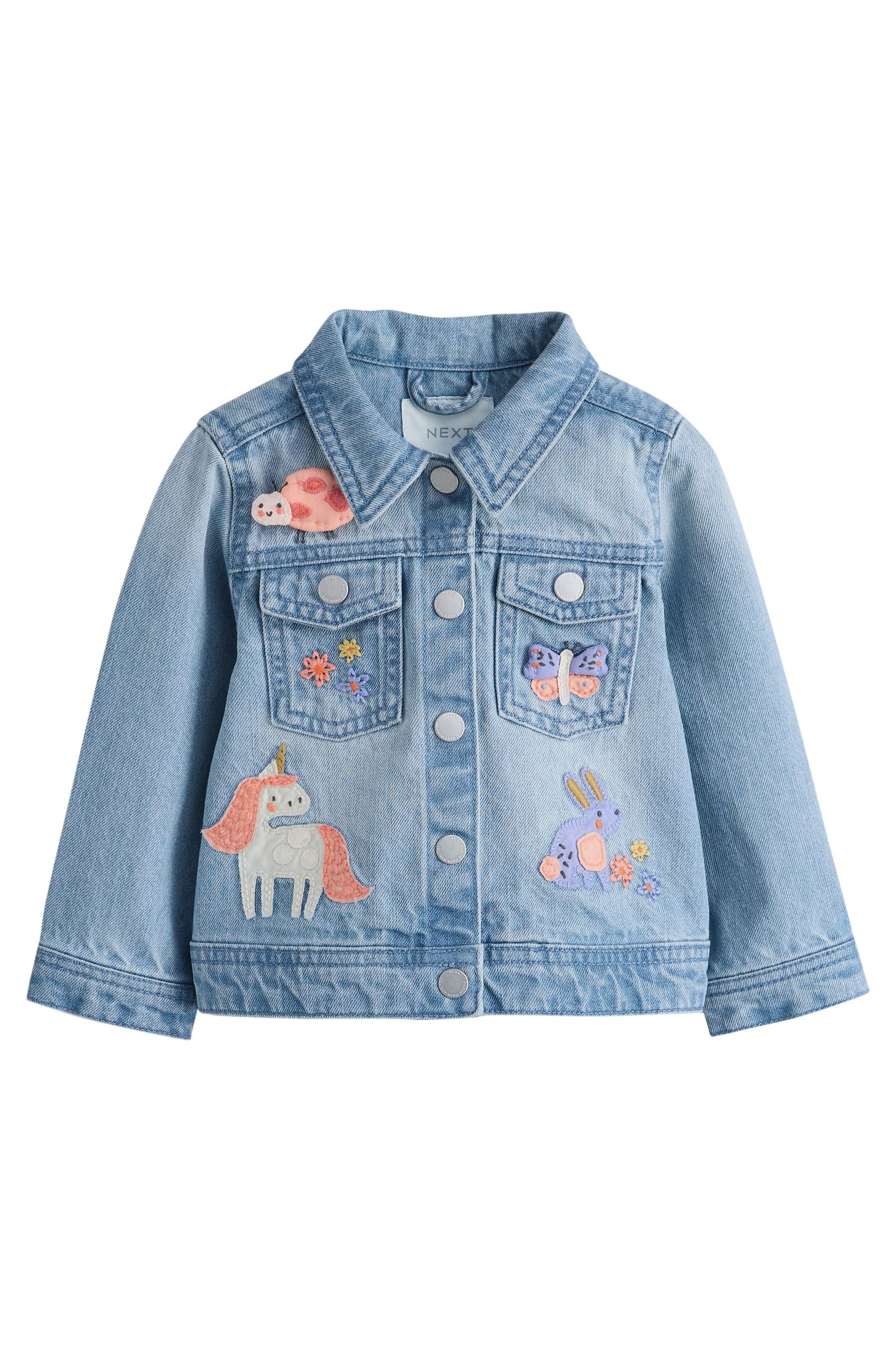 Next Kurzjacke Westernjacke mit Einhornstickerei (1-St)