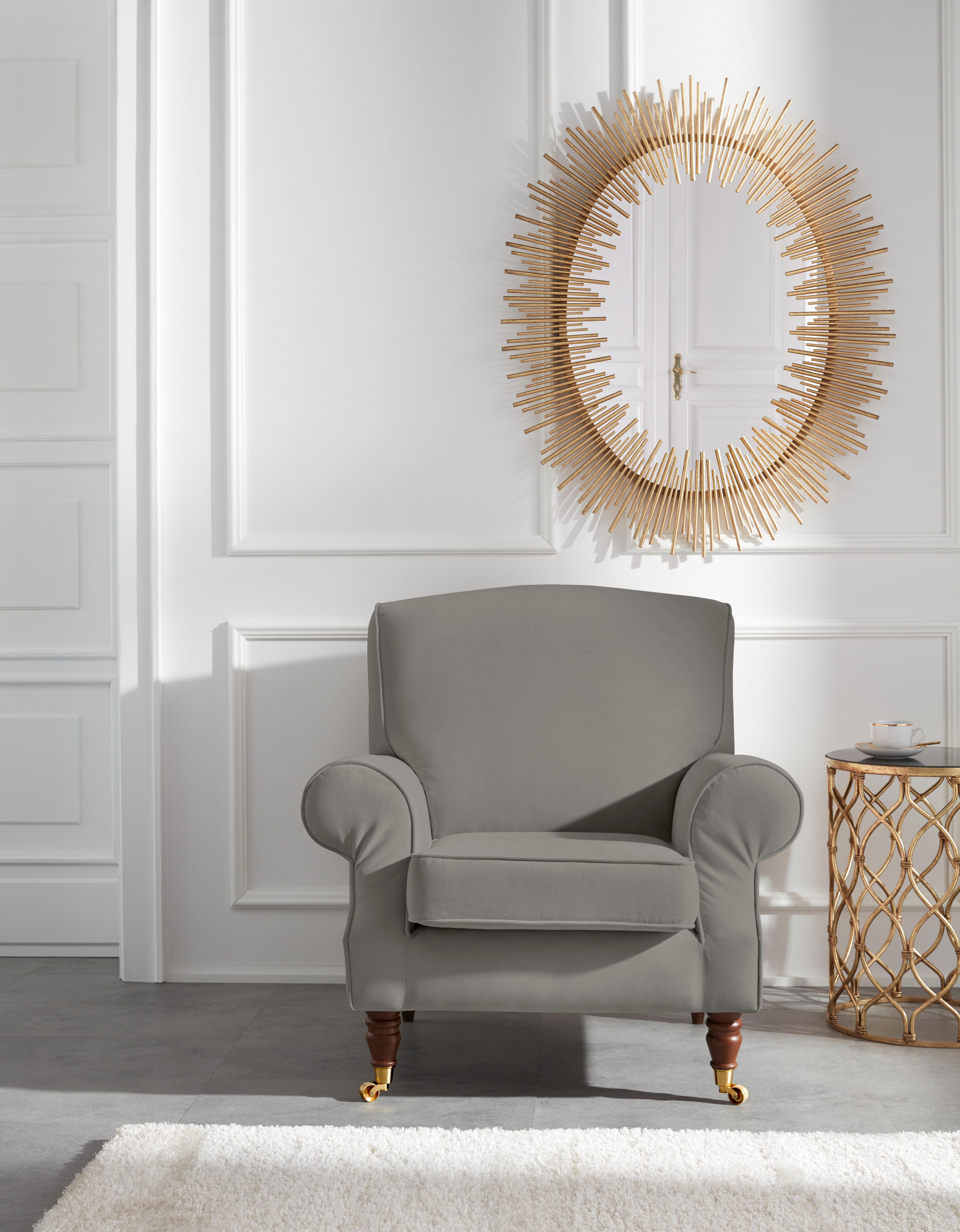 Home affaire Sessel Rennes, in Samtoptik günstig online kaufen