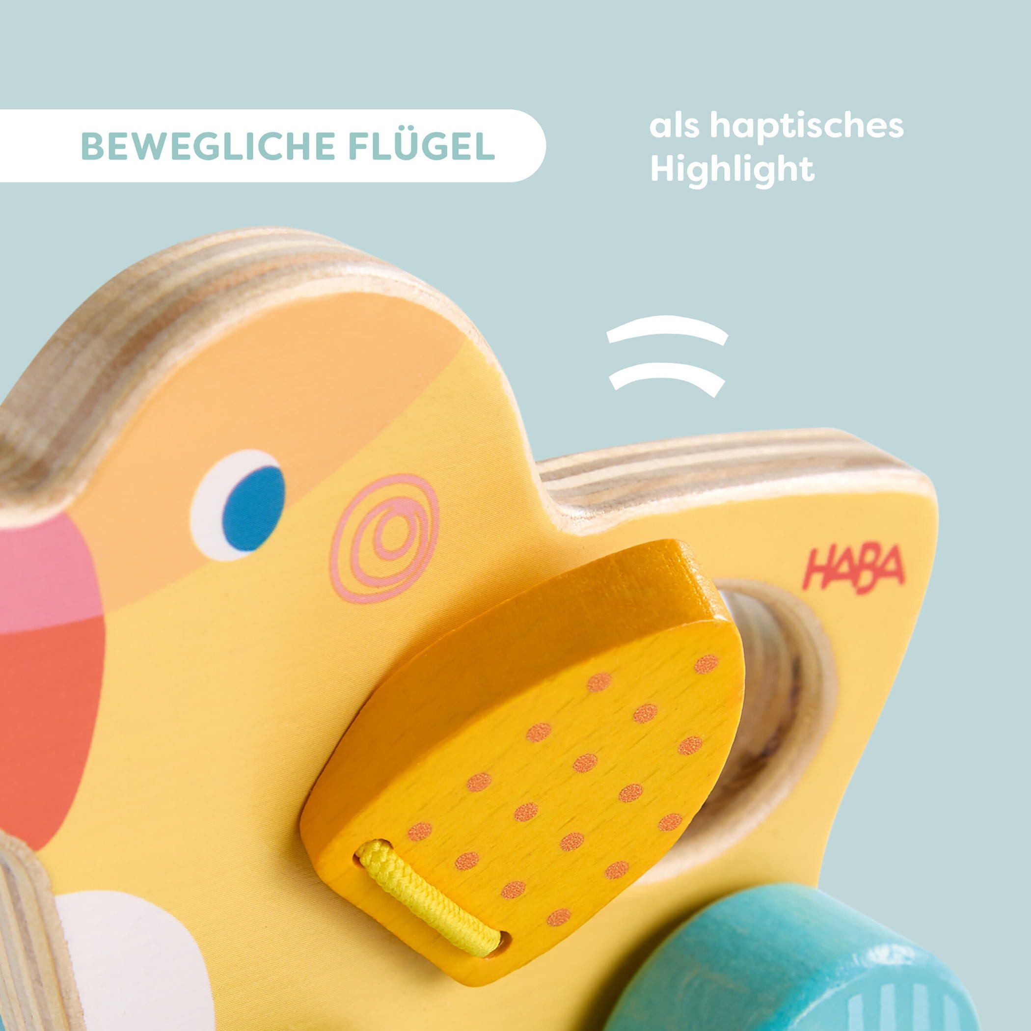 Haba Nachziehspielzeug Babywelt Schiebefigur Ente 2013417001