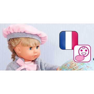 Bayer Babypuppe 94635AY Charlene Interactive, French Version, rosa