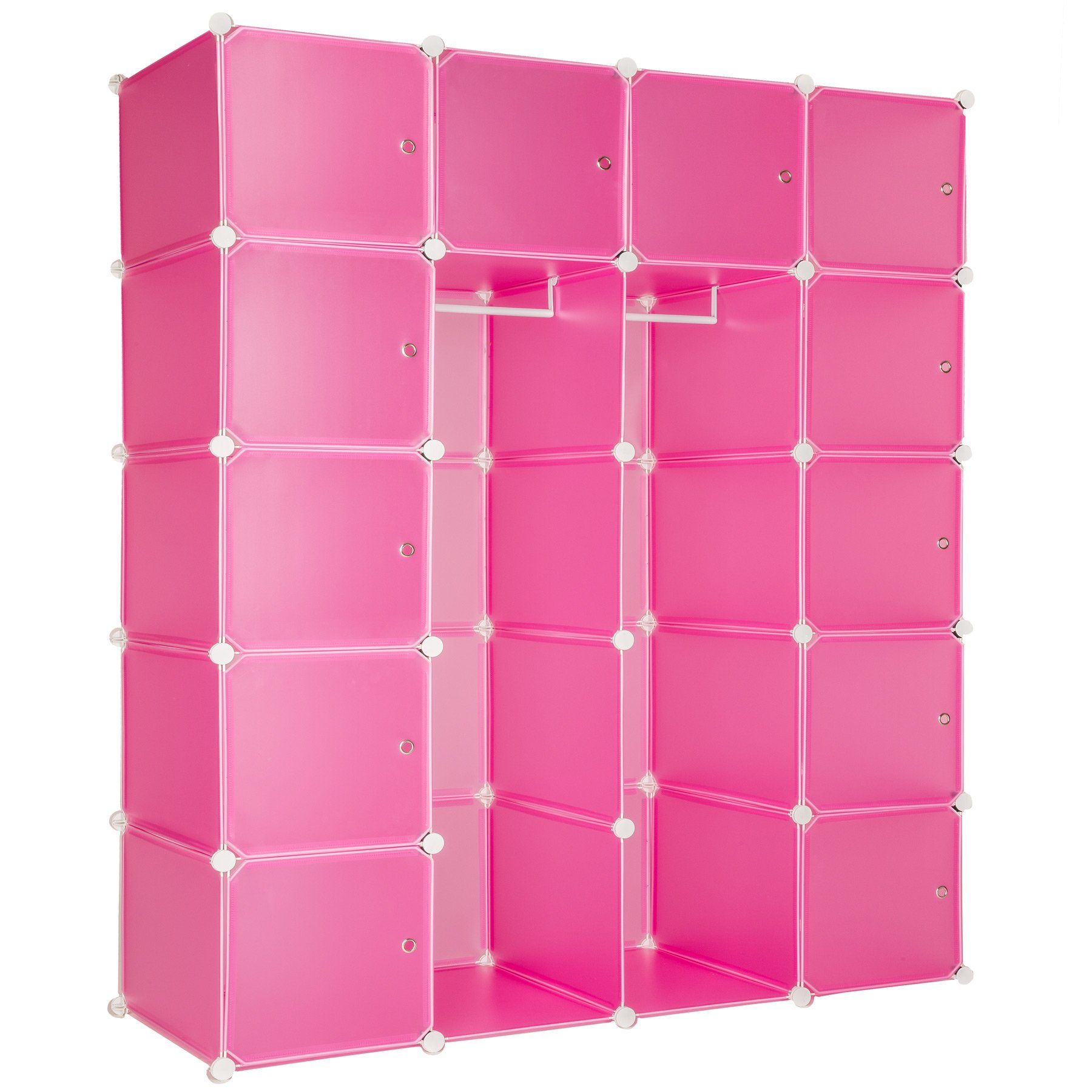 tectake Regalwürfel Anita, Einzelstück pink | Regalwürfel