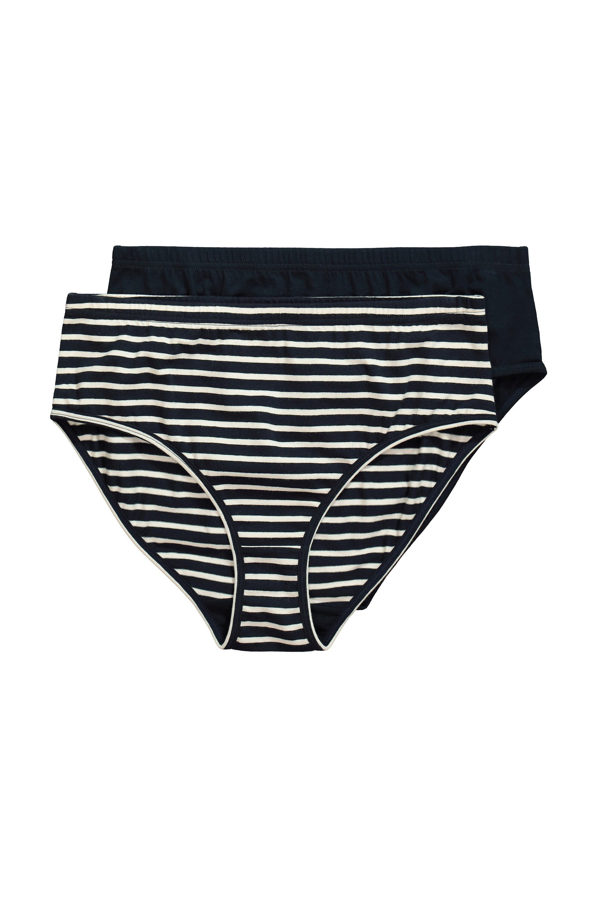 Slip Slip 2er-Pack Ringel/uni Biobaumwolle