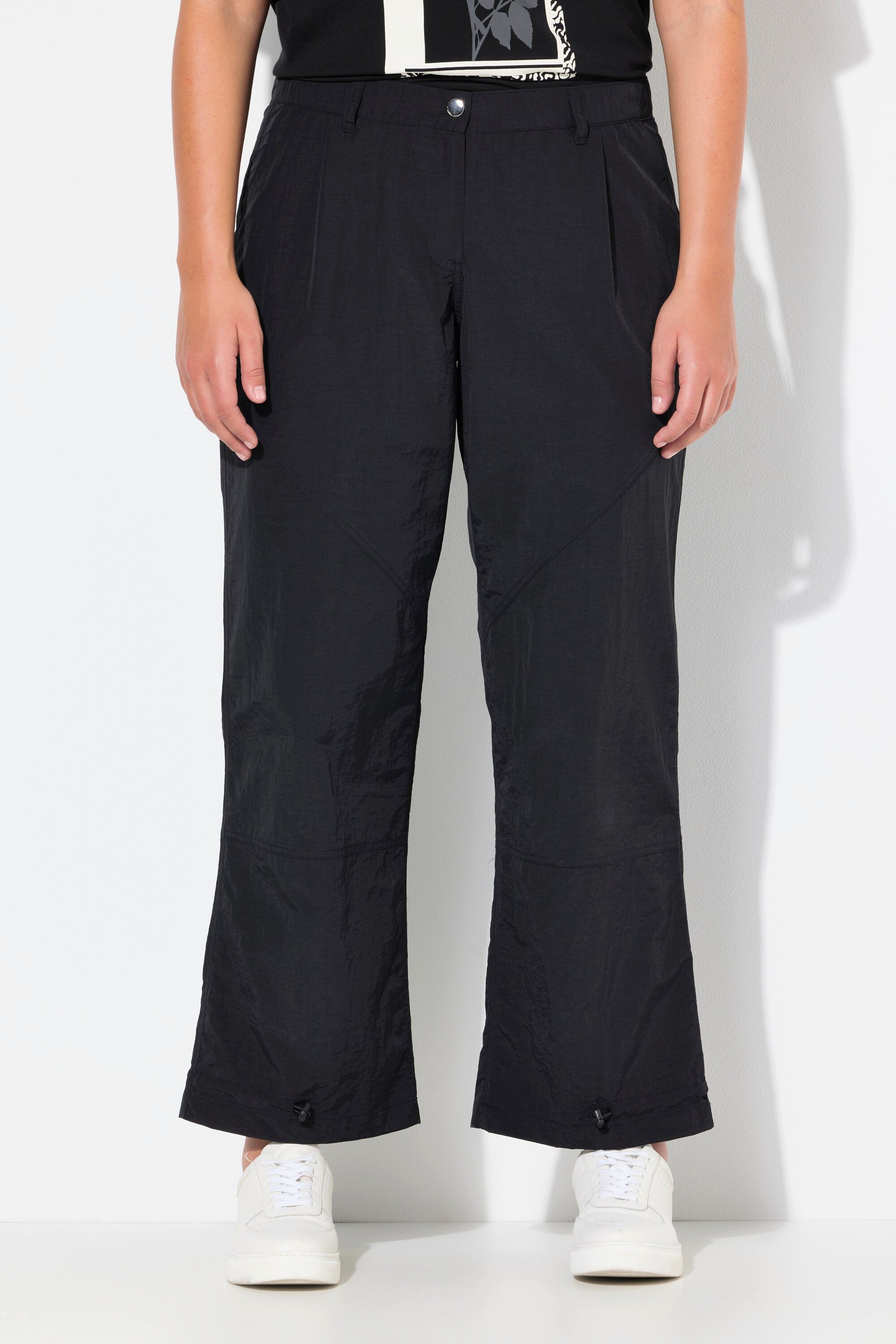 Ulla Popken Cargoshorts Cargohose Ziernähte weites günstig online kaufen