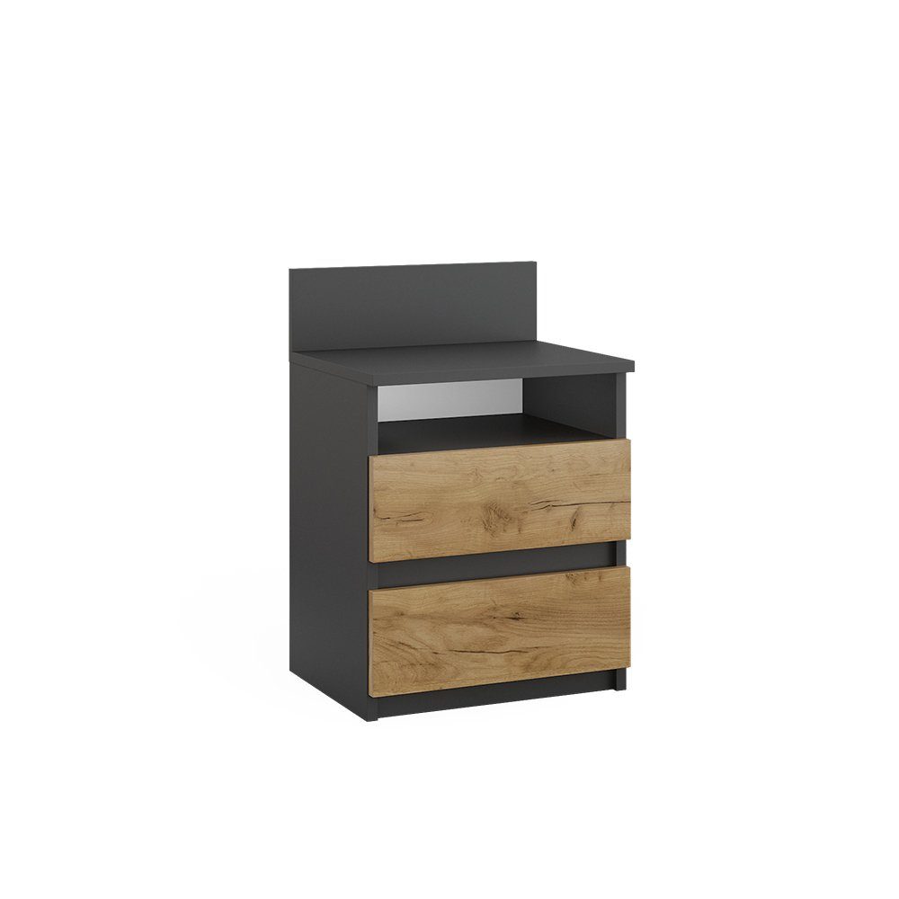 Vicco Nachtschrank Monty, Anthrazit/Eiche, 39.6 x günstig online kaufen