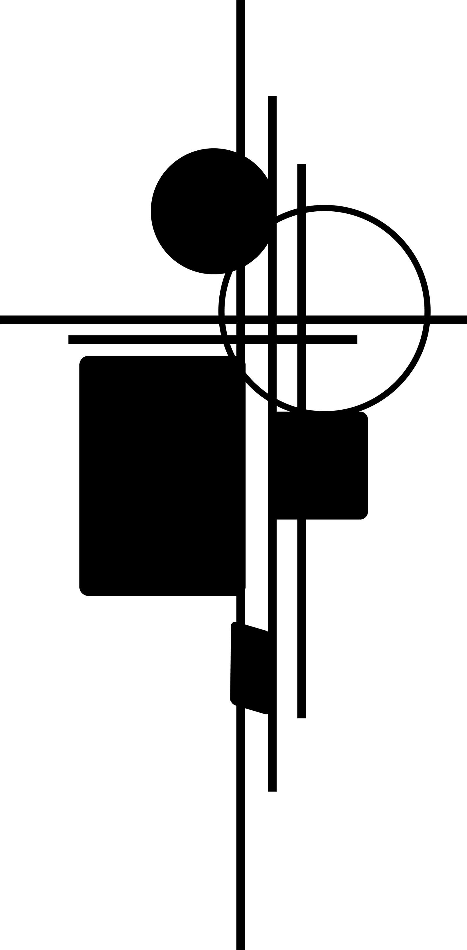 Wanddekoobjekt Mathematische Geometrie Wanddekoration, Linien Industrieller Stil