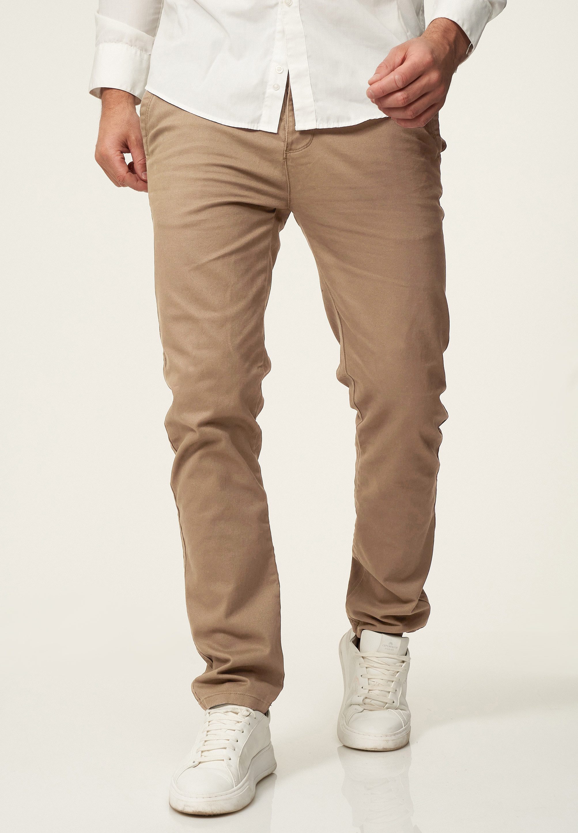 DAILY COTTON Chinohose DCPROVO Herren Chino Hose Elastische Jeans Stoffhose Slim-Fit Casual Business