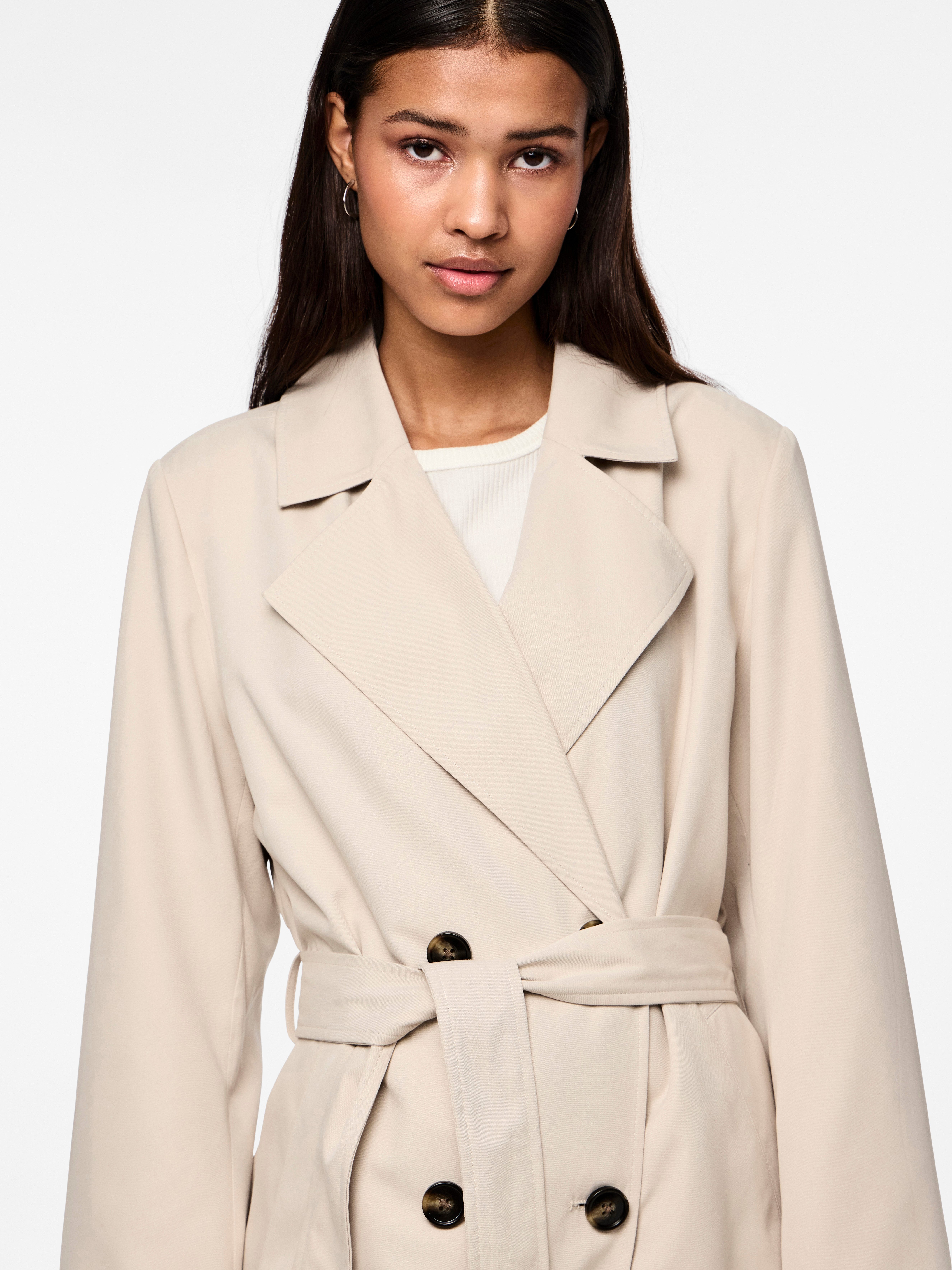 pieces Trenchcoat PCSCARLETT LS TRENCHCOAT NOOS günstig online kaufen