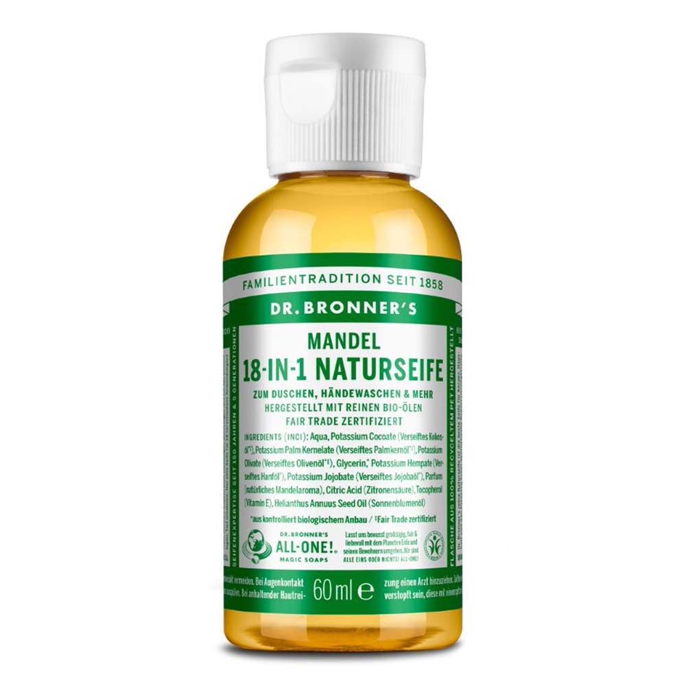 Flüssigseife Mandel - 18in1 Naturseife 60ml