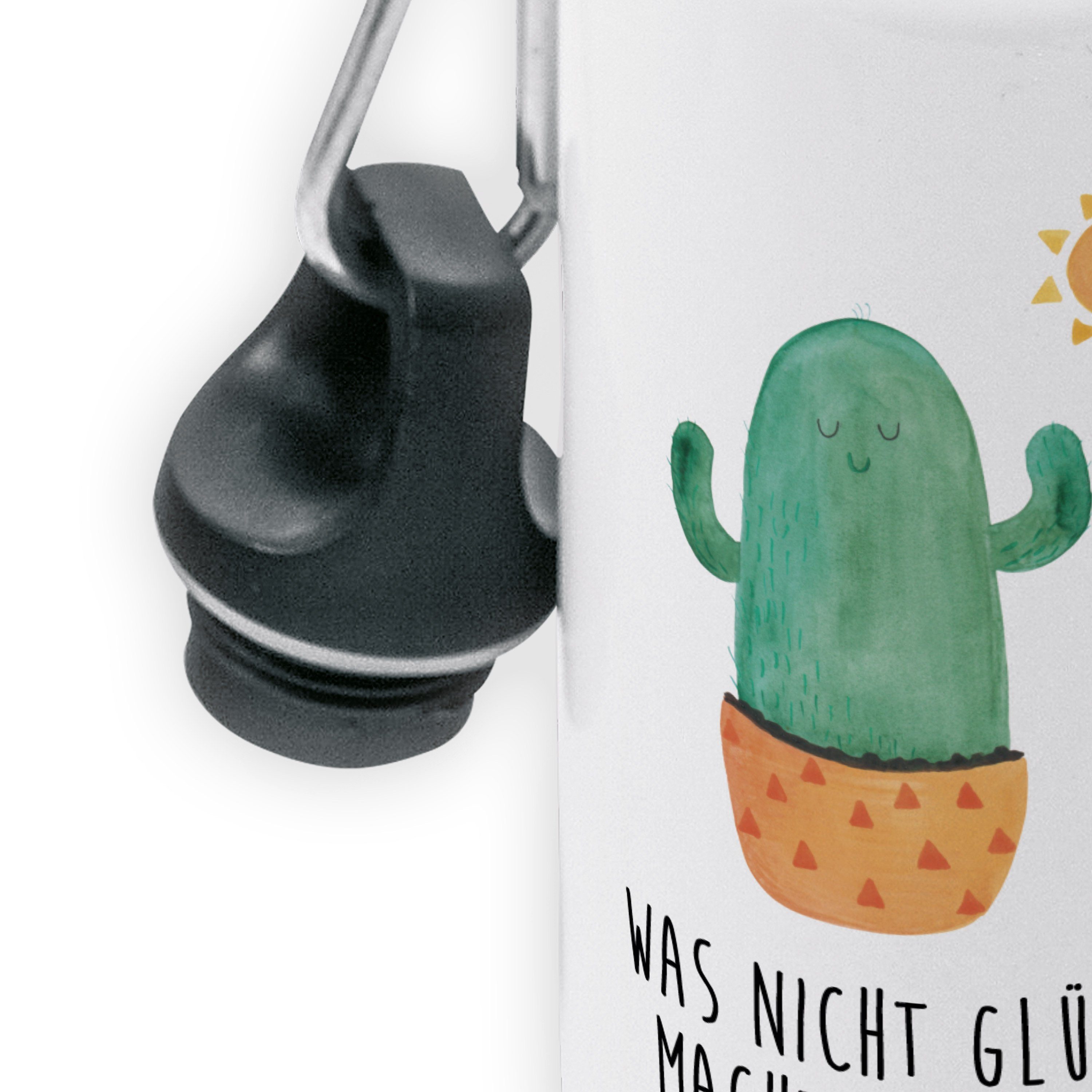 Mr. & Mrs. Weiß - Liebe Kinderflas Sonnenanbeter - Trinkflasche Geschenk, Panda Kaktusliebe, Kaktus