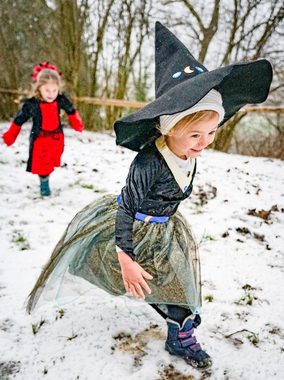 Corimori Hexen-Kostüm Hexe Halloween-Kostüm Set Kinder-Kleid, Karneval, Für Mädchen, Fasching, Kostüm, Hexenkleid, Hexenkostüm, Hexenhut
