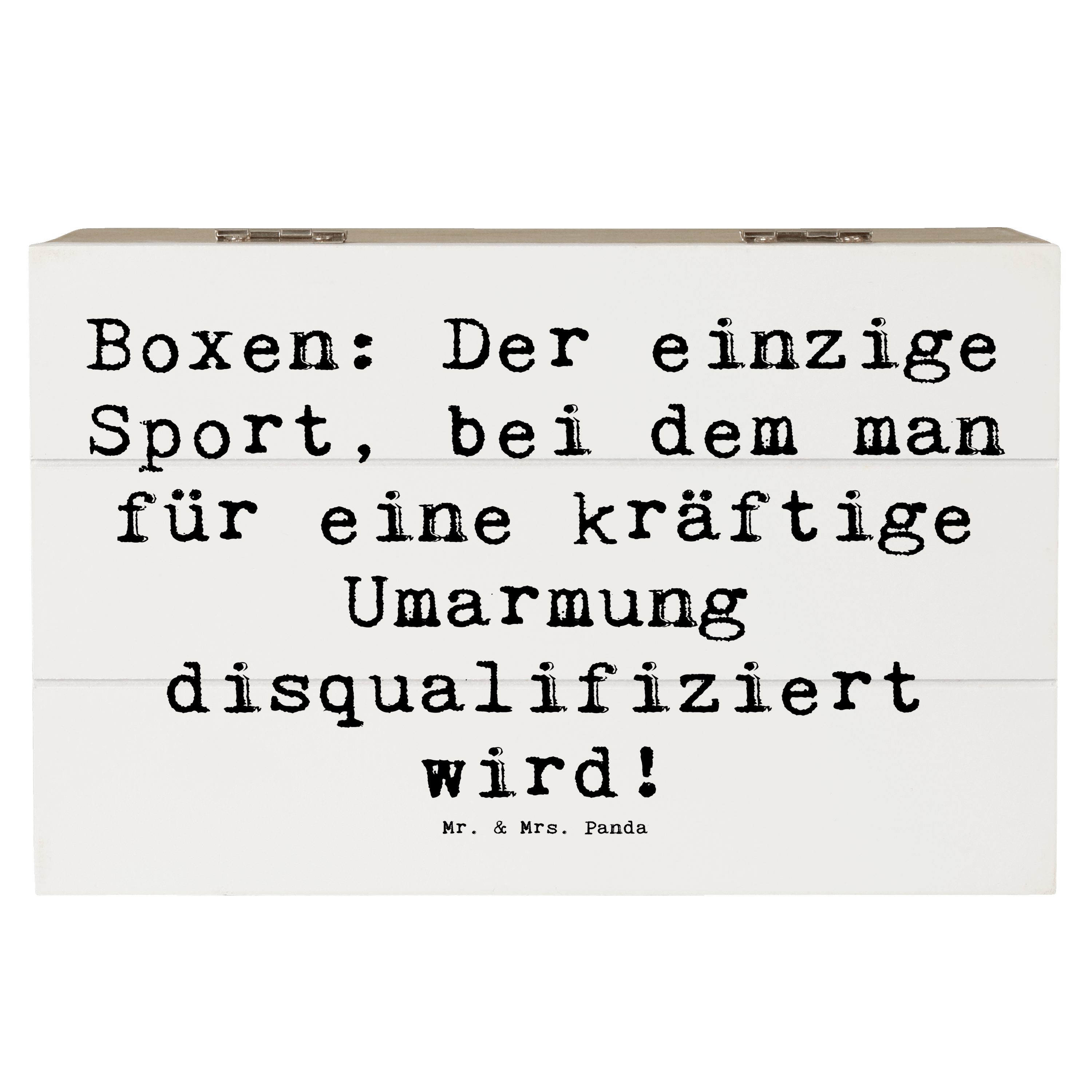 Mr. & Mrs. Panda Dekokiste 19 x 12 cm Spruch Boxen Der einzige Sport