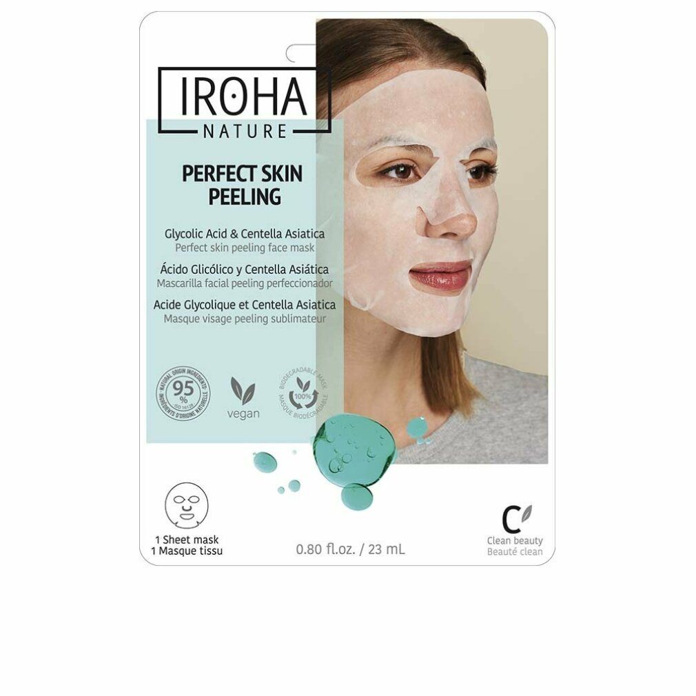 Iroha Gesichtsmaske Nature Perfect Haut Peeling Glicolic Acid y Centella Asiatica 23ml