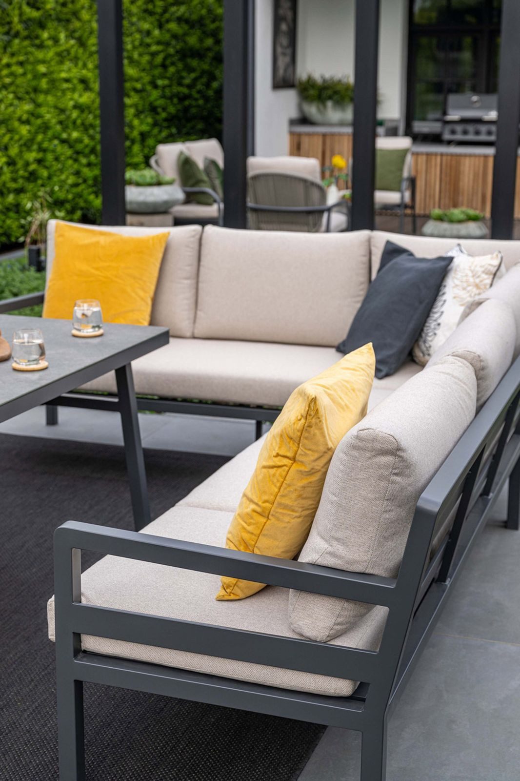 Garden Impressions Gartenlounge-Set Corsica Premium Aluminium Dining Eckloungeset Gartenmöbelset 4-tlg., (4-tlg)