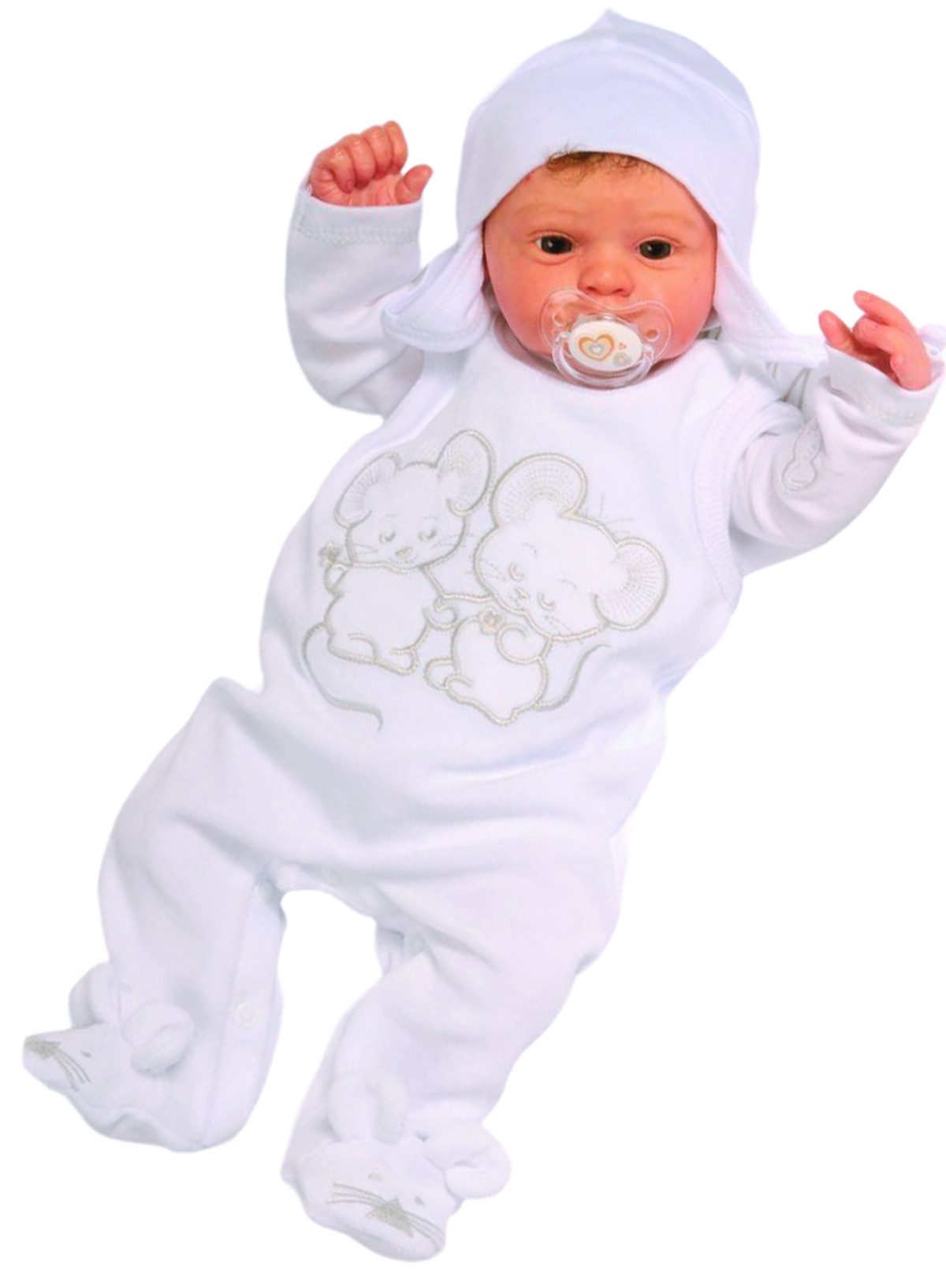 Strampler, Jäckchen & Mütze Strampler Mütze und Shirt Baby Anzug