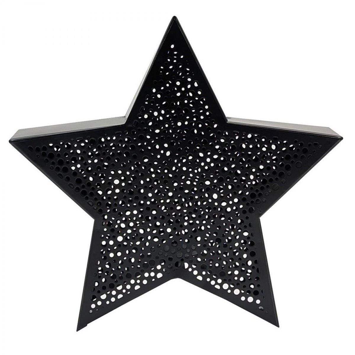 Lambert Windlicht Windlicht Astris Stern Eisen Schwarz (24cm)