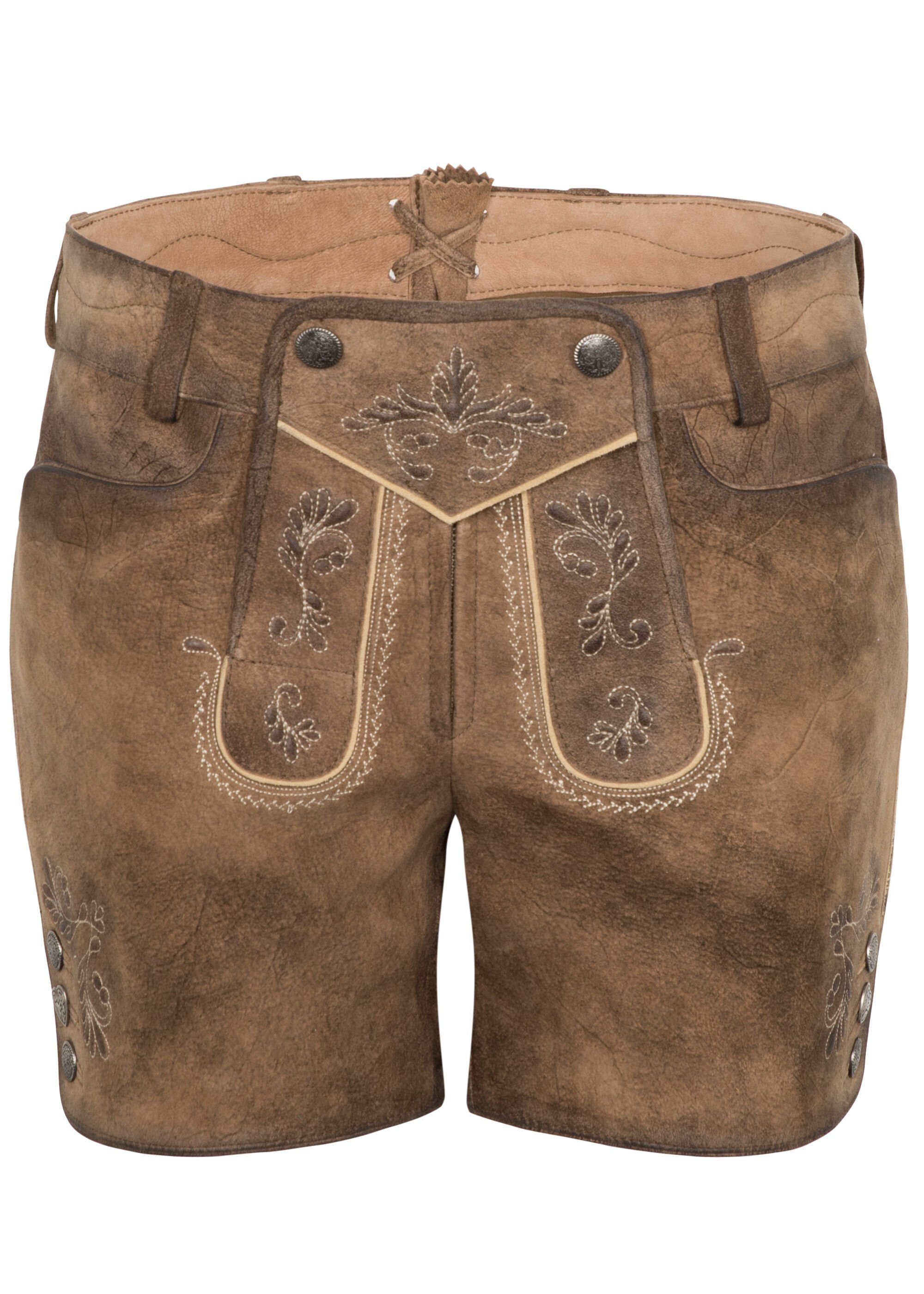 Spieth & Wensky Shorts Perga mit Stickereien günstig online kaufen