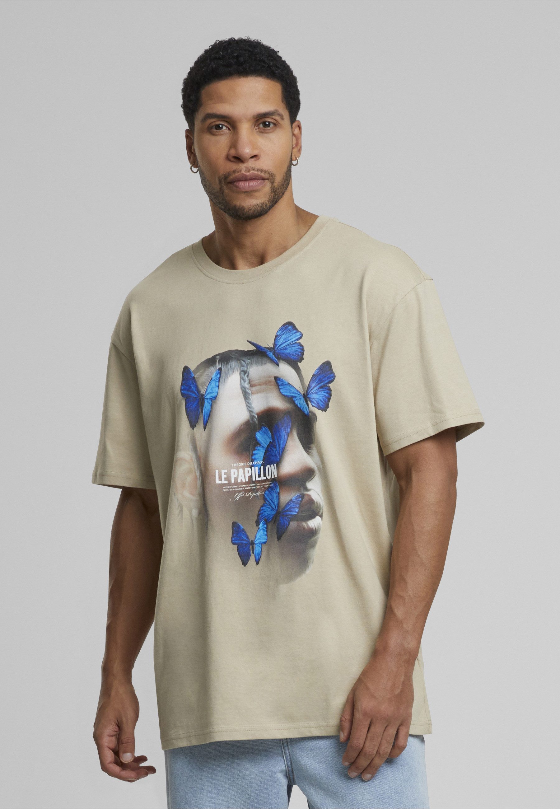 Upscale by Mister Tee Kurzarmshirt Upscale by Mister Tee Herren Le Papillon Oversize Tee (1-tlg)