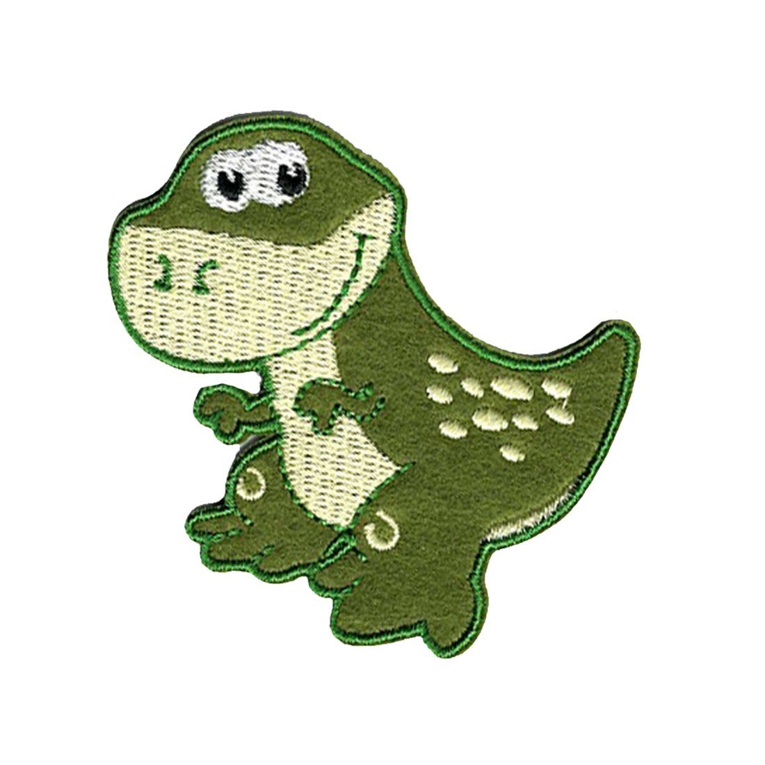 Catch the Patch Aufnäher Bügelbild, Aufbügler, Applikationen, Patches, Flicken, zum aufbügeln, Polyester, Tyrannosaurus T-Rex Dinosaurier Tier - Größe: 6,6 x 6 cm
