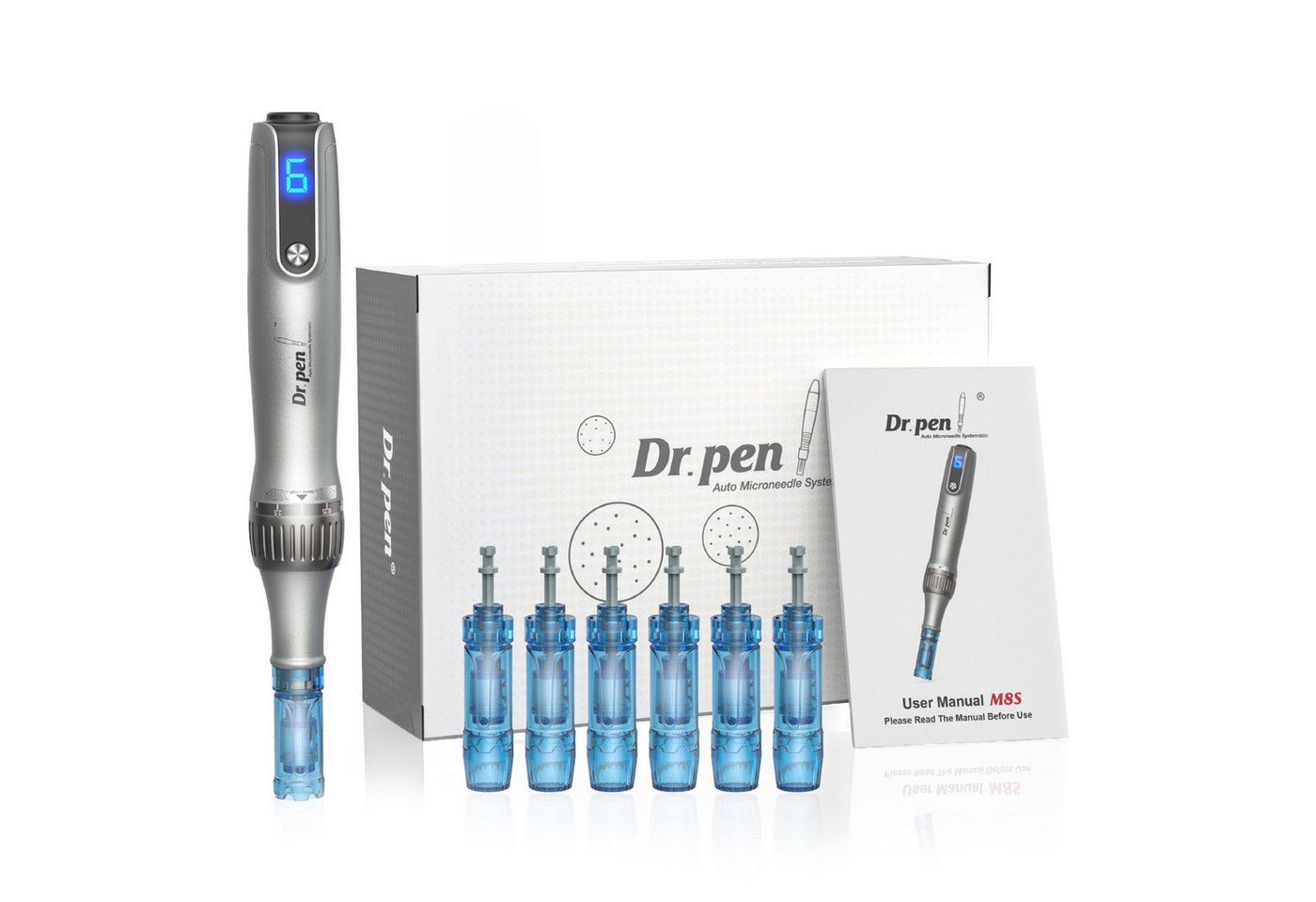 P-Beauty Cosmetic Accessories Dermaroller Dermapen Microneedling Dr.Pen M8S Anti-Aging Anti Falten Gerät, Micorneedling, Dermapen, M8S