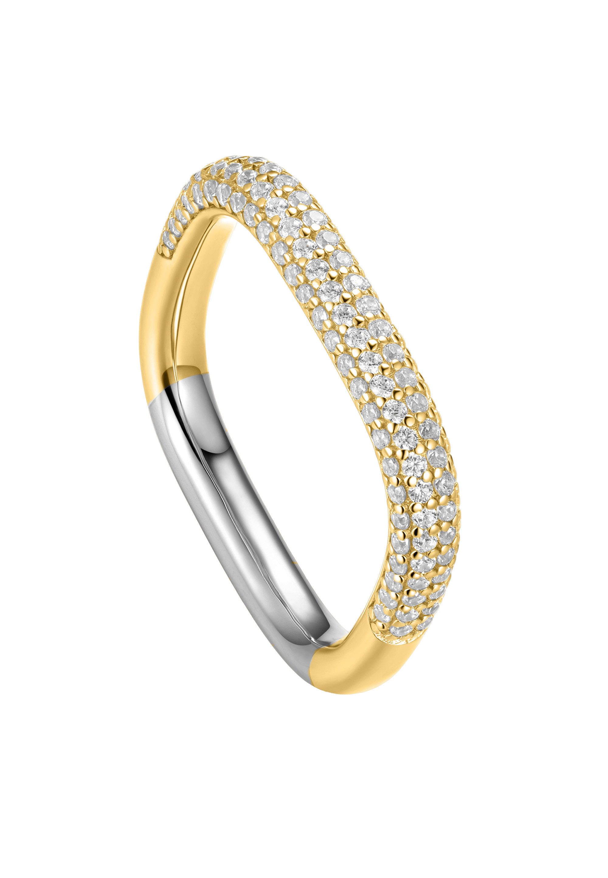 NANA KAY Fingerring French Chic, mit farblosem Stein