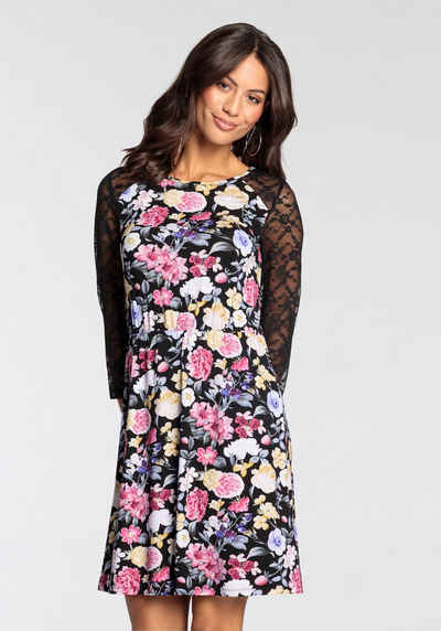 Melrose Spitzenkleid mit elegantem Blumen-Print - NEUE KOLLEKTION