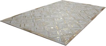 Lederteppich Faris, Leonique, rechteckig, Höhe: 8 mm, echtes Leder, robuster Teppich