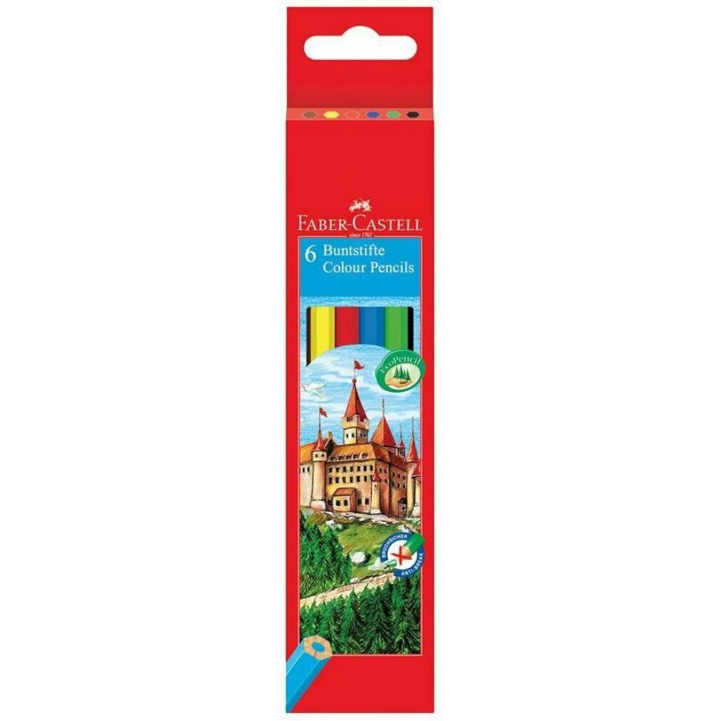 Faber-Castell Papierscheren Buntstifte 6Stk.