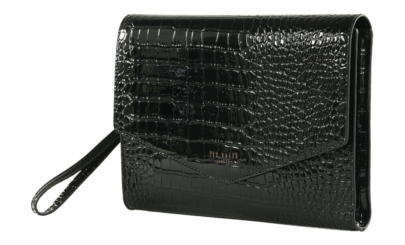 Ted Baker Clutch Croc Effect Icon Envelope Pouch