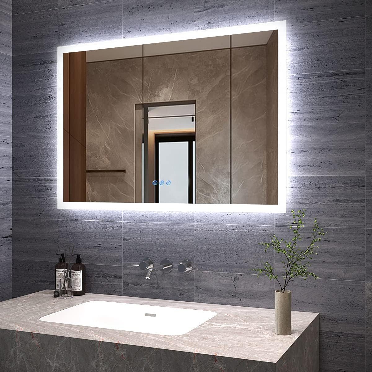 AQUABATOS LED-Lichtspiegel LED Spiegel Wandspiegel Badezimmerspiegel günstig online kaufen