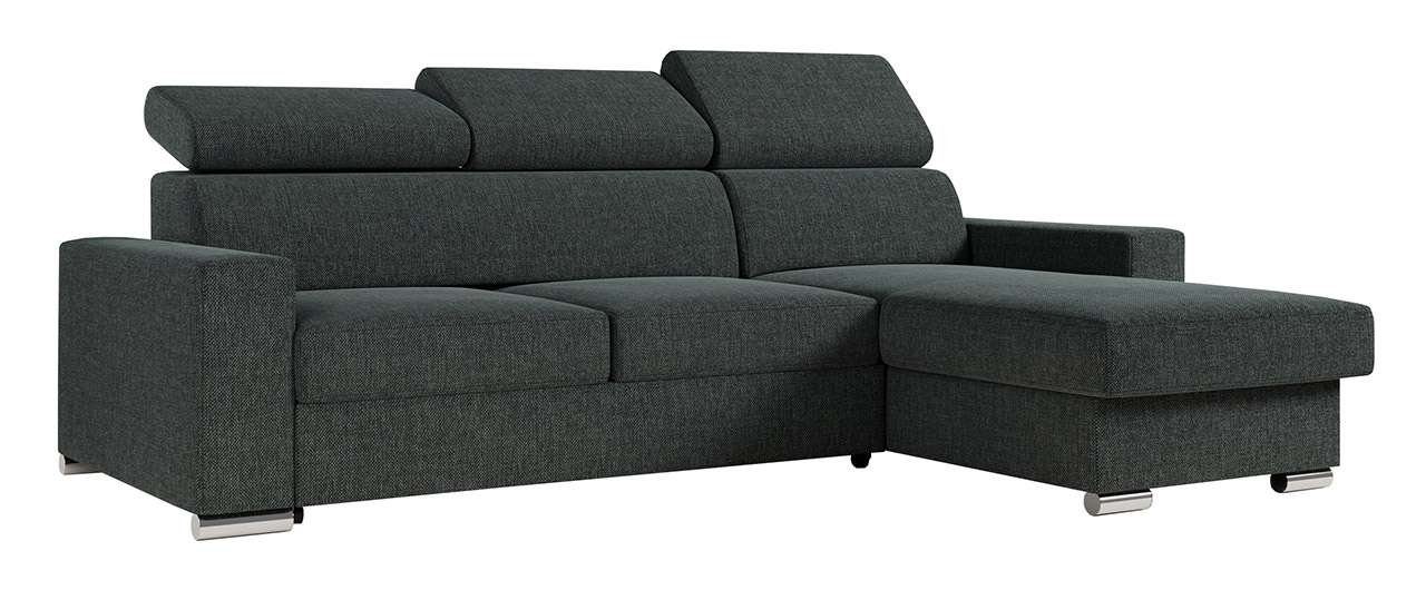 MKS MÖBEL Wohnlandschaft FOX, mit Bettkasten Couch - - Form L Ecksofa Schlaffunktion