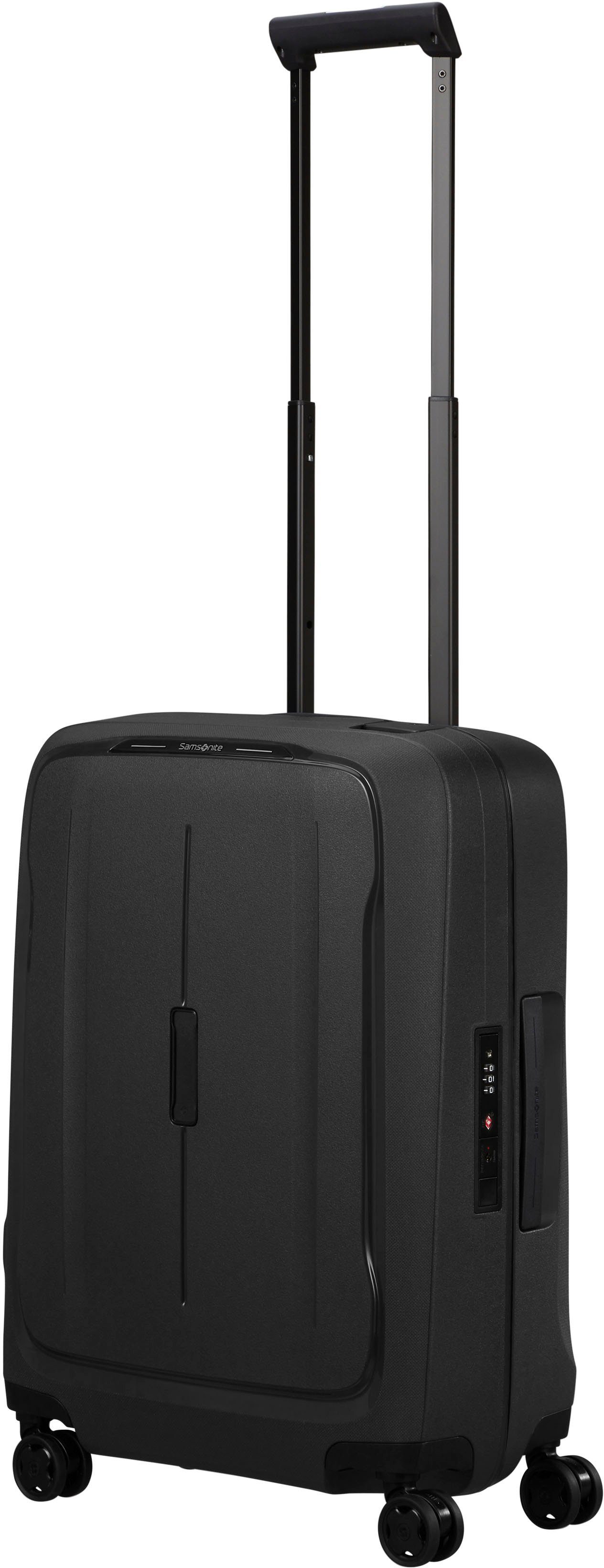 Samsonite Hartschalen-Trolley ESSENS, verschiedene Größen und Farben, 4 Rollen, mit robustem Polypropylen-Gehäuse, mit mehreren Fächern