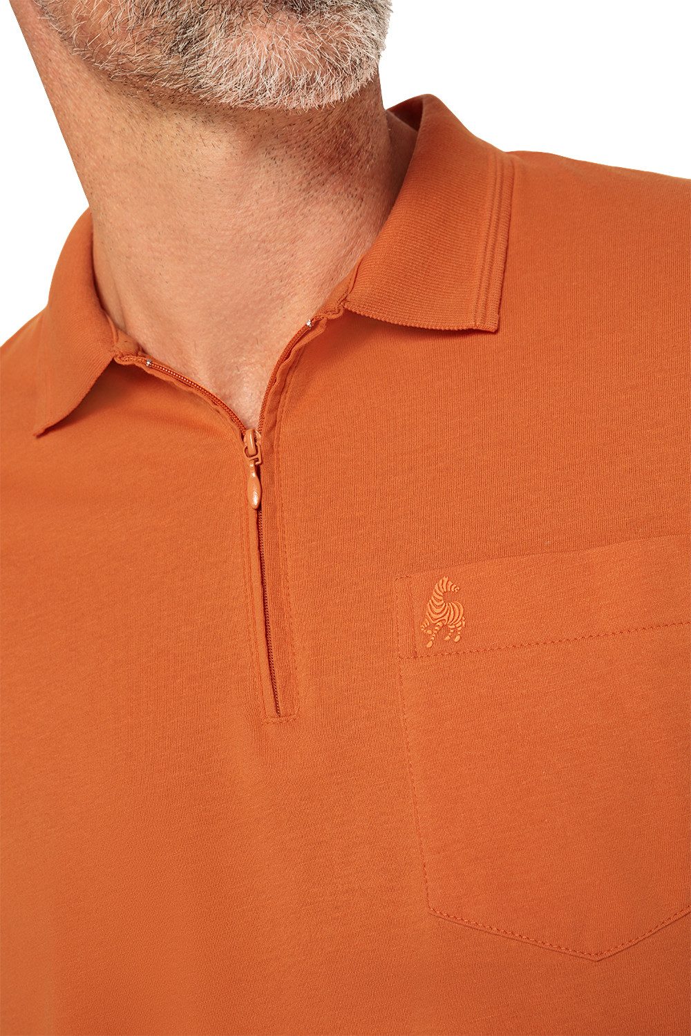Jacques Britt Langarm-Poloshirt Superweich mit hohem Baumwoll-Anteil