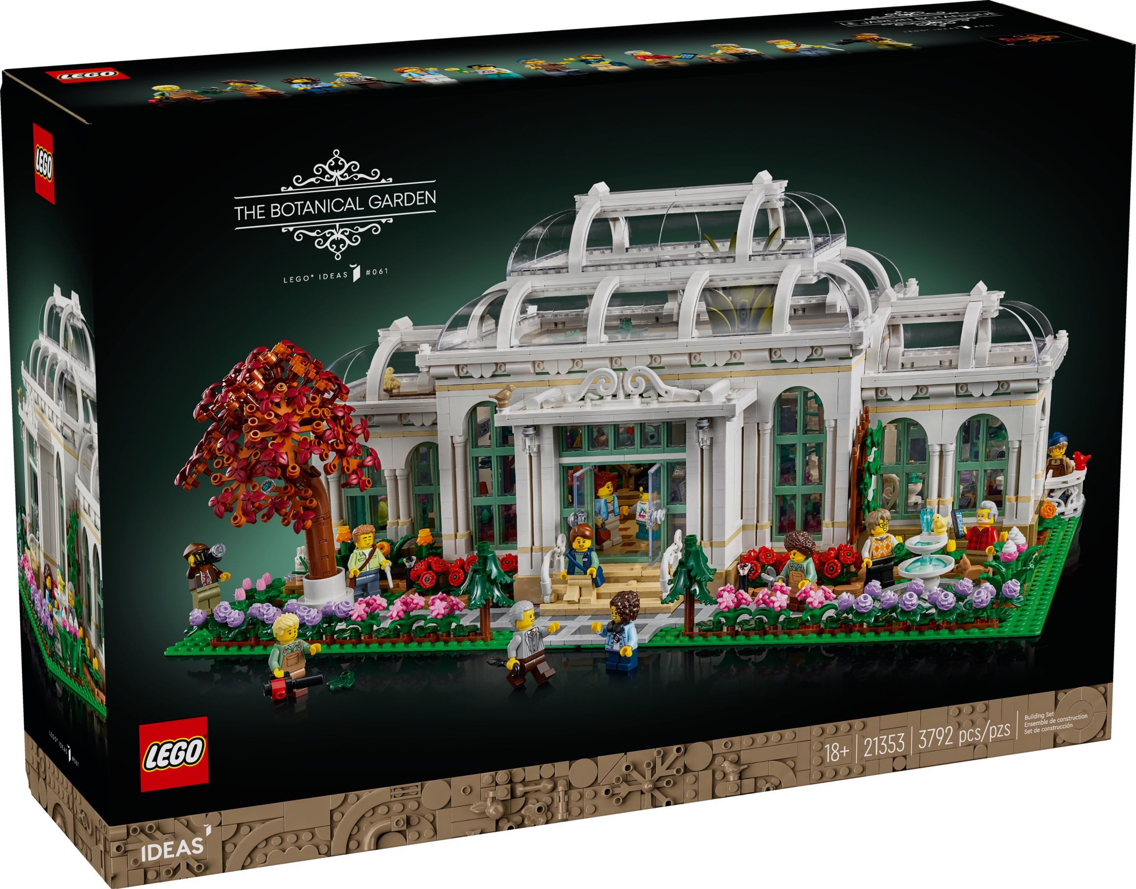 LEGO® Ideas 21353 Der botanische Garten Konstruktionsspielsteine, (Set, 3792 Teile)