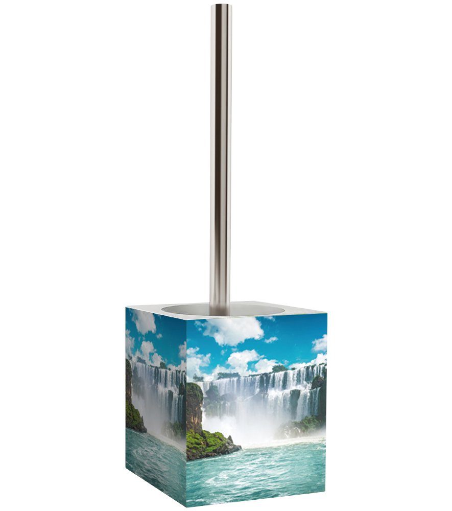 Sanilo WC-Reinigungsbürste Wasserfall, modern & WC-Bürste Bürstenkopf auswechselbarem mit stylish
